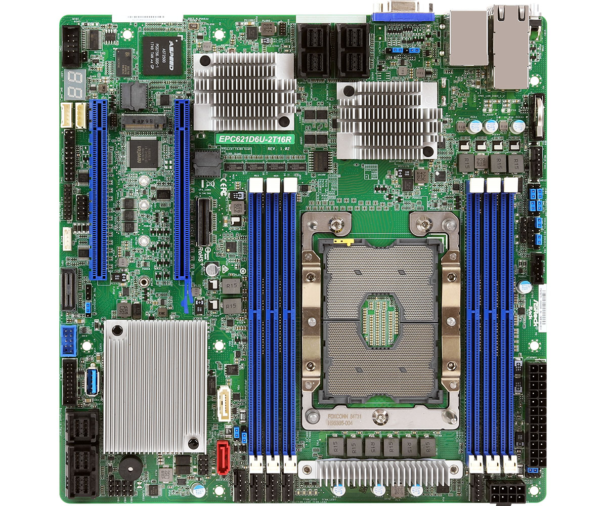 ASROCK EPC621D6U-2T16R Single Socket P (3647)