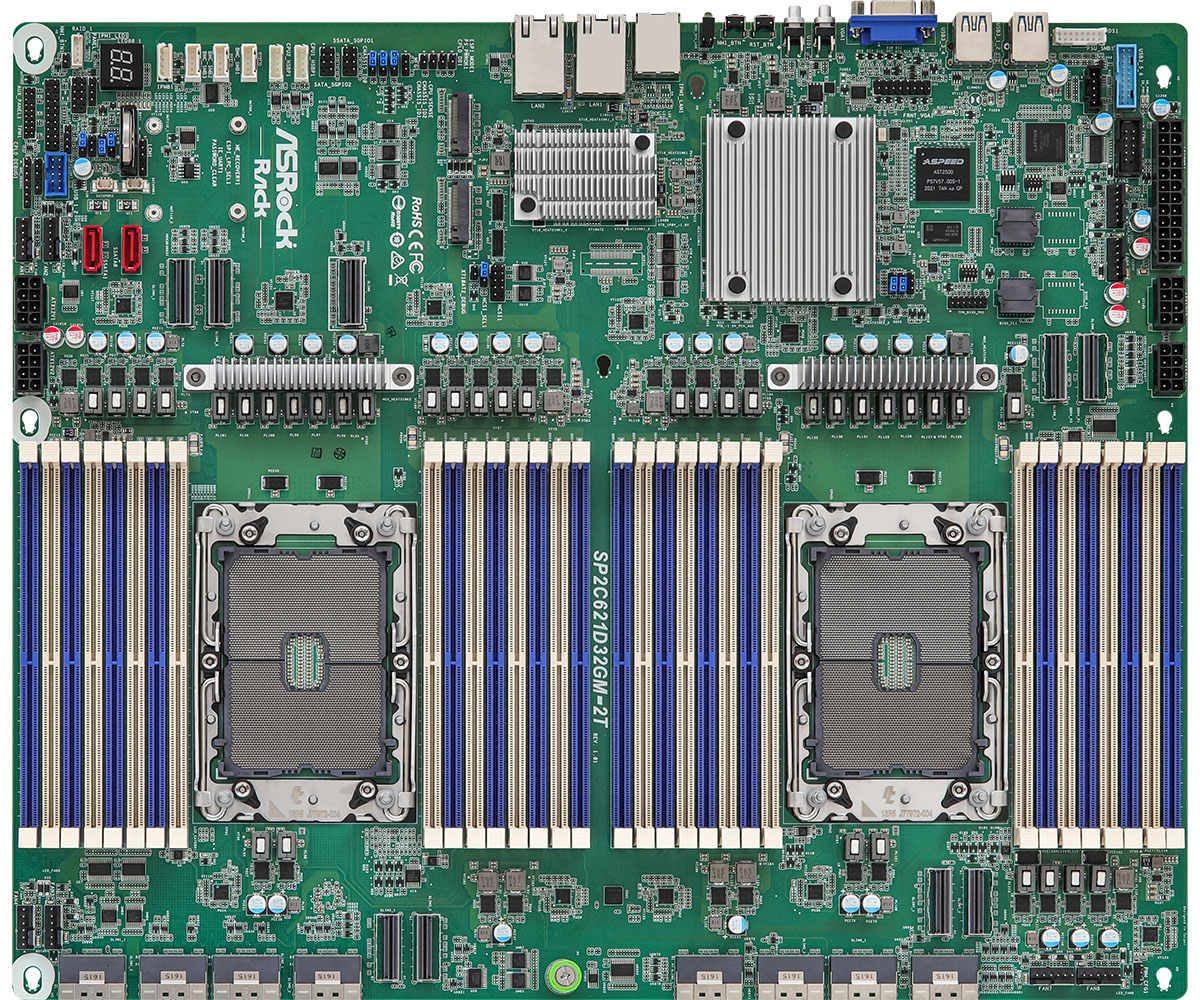 ASROCK SP2C621D32GM-2T Dual Socket P+ (LGA 4189)