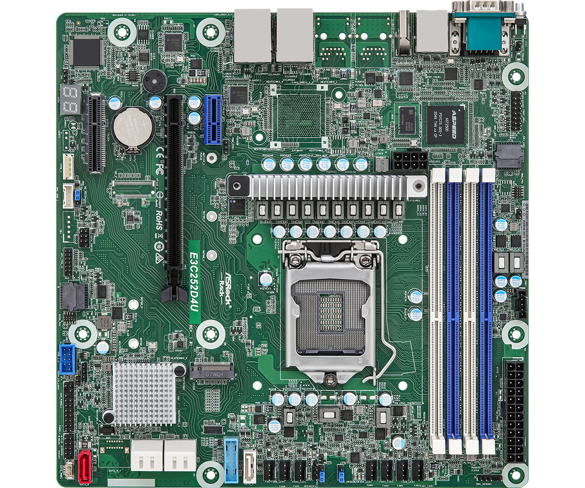ASROCK E3C252D4U Socket simple H5 (LGA1200)