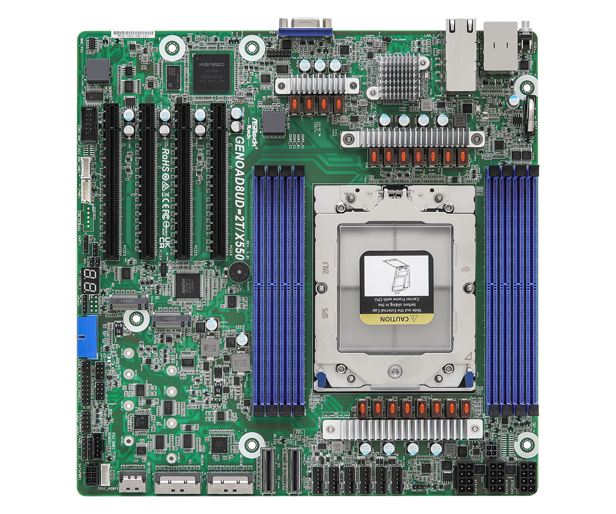 ASROCK GENOAD8UD-2T/X550 Single Socket SP5 (LGA 6096)