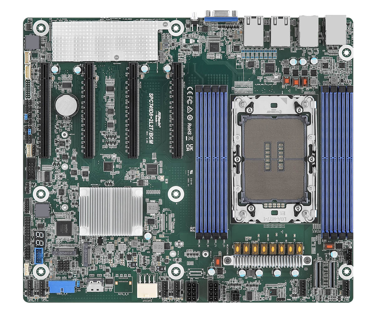 ASROCK SPC741D8-2L2T/BCM Single Socket E (LGA 4677)