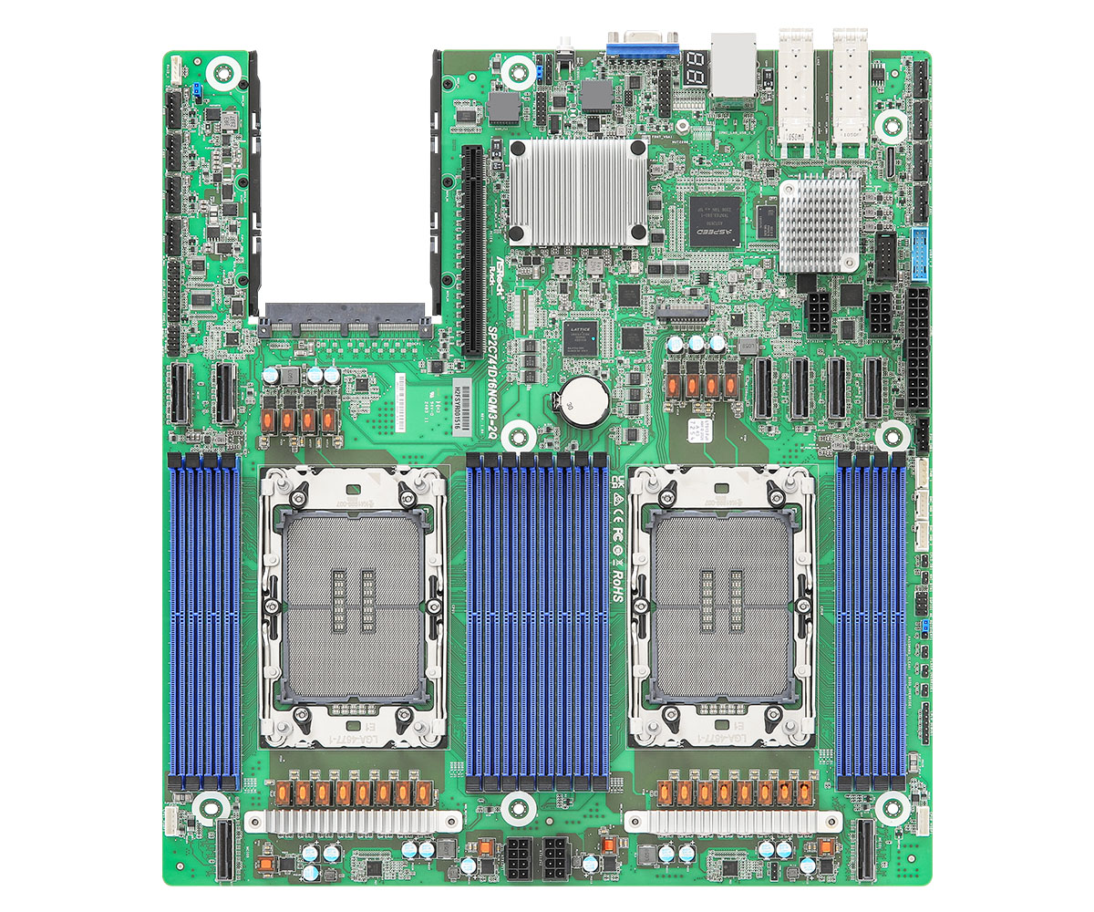 ASROCK SP2C741D16NQM3-2Q 1+1 Socket E (LGA 4677)