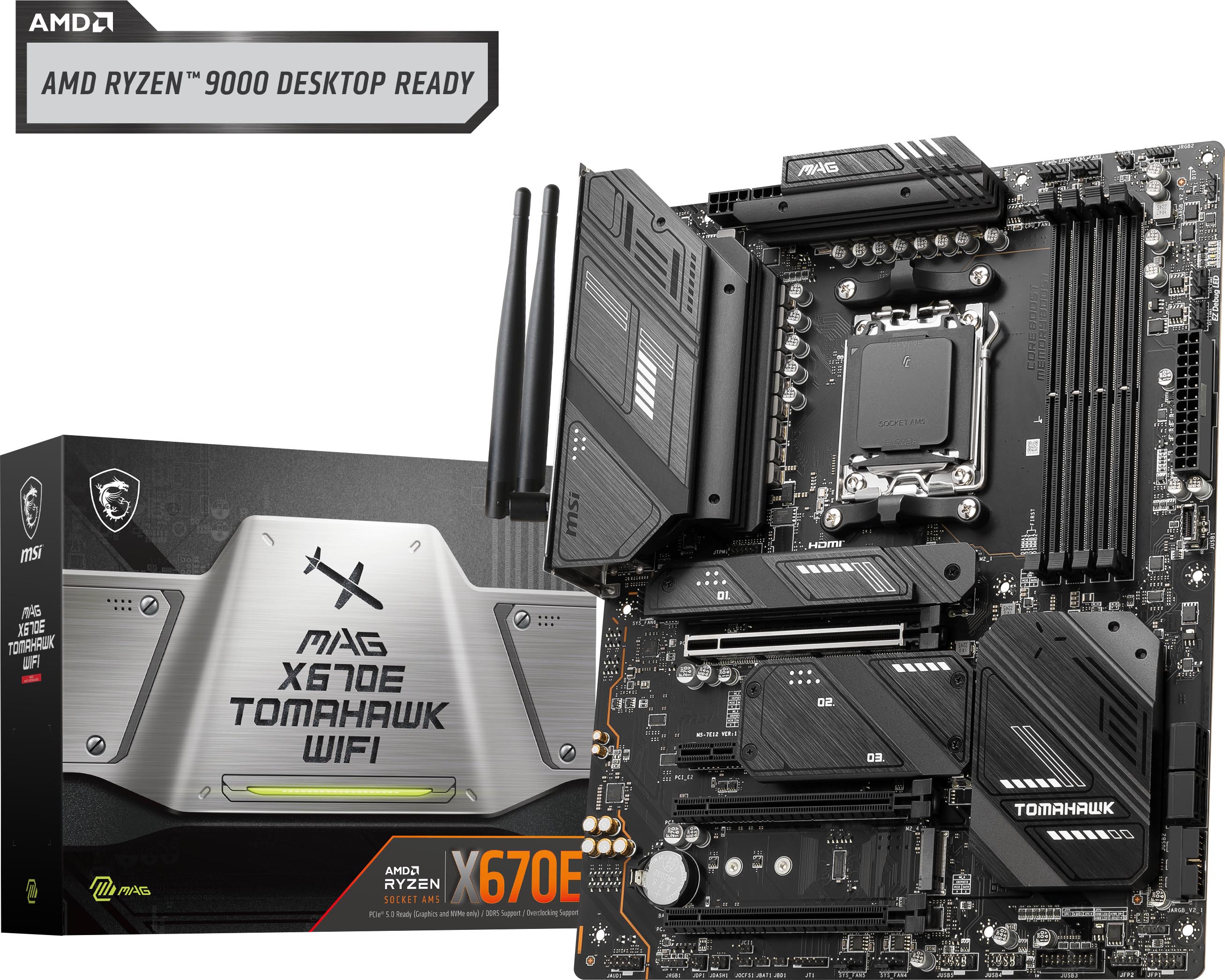 MSI MAG X670E TOMAHAWK WIFI ATX Carte mère(Open Box)