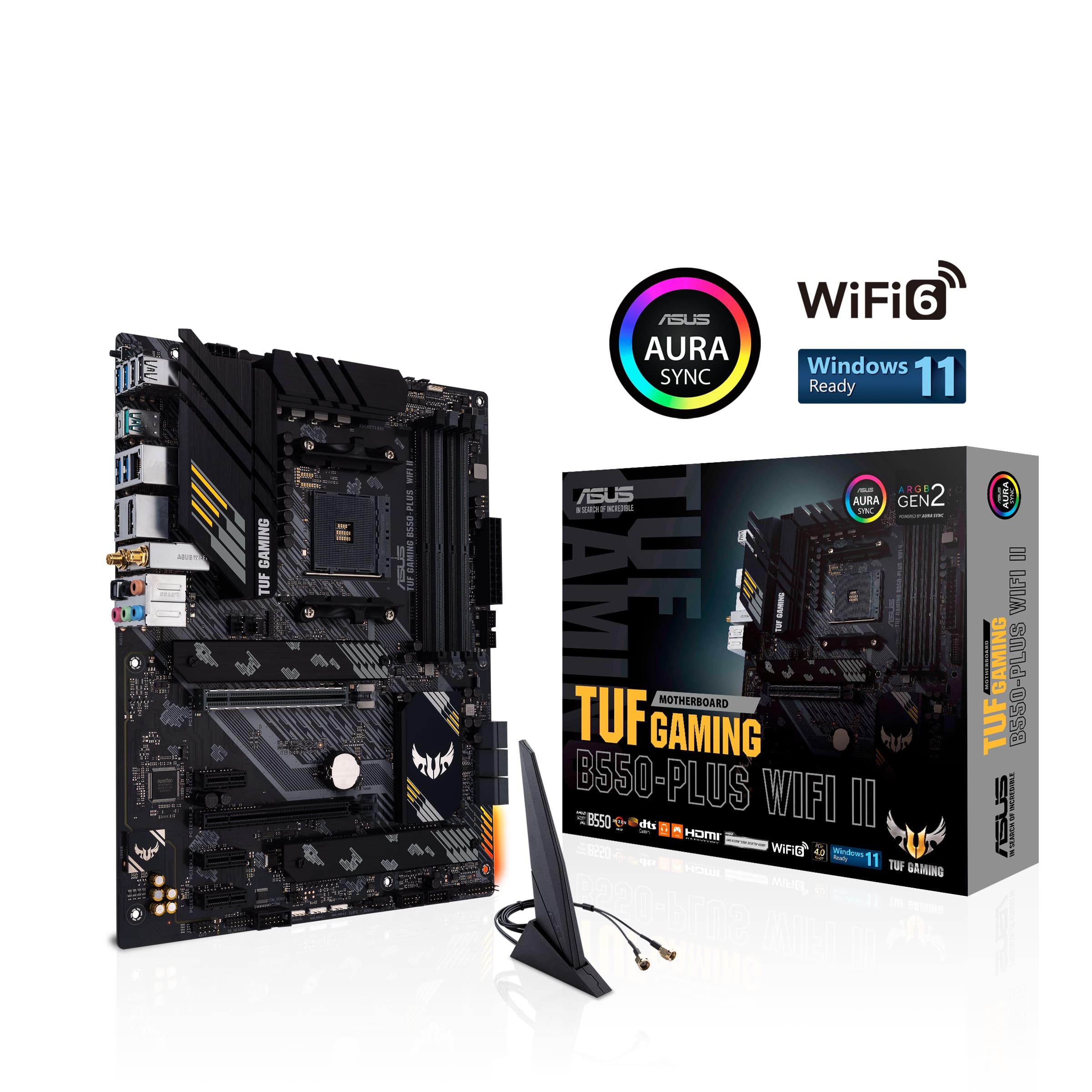 Carte mère de jeu ATX ASUS TUF GAMING B550-PLUS WIFI II AMD AM4