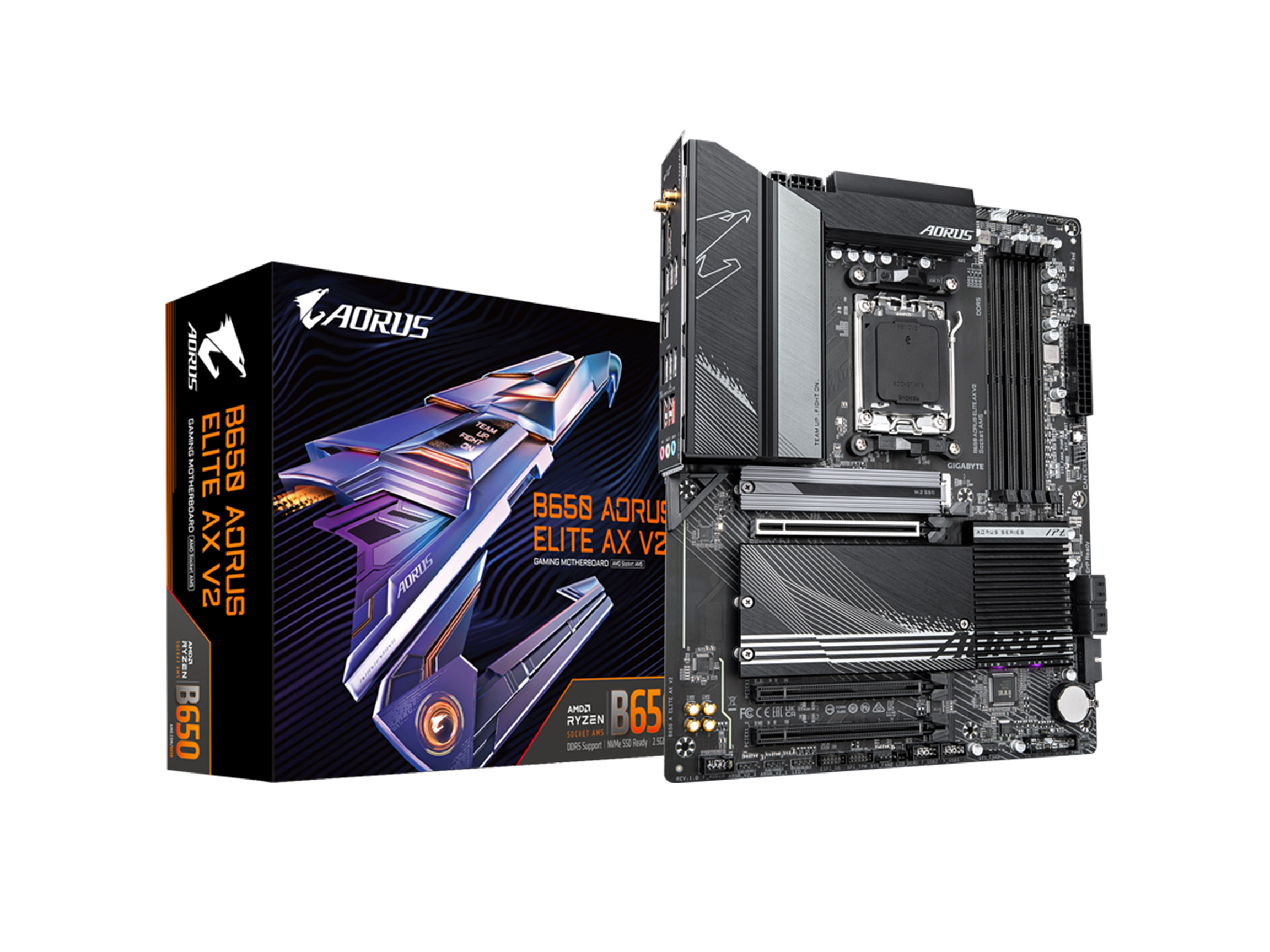 GIGABYTE B650 AORUS ELITE AX V2 AM5 LGA 1718 AMD B650 ATX Motherboard