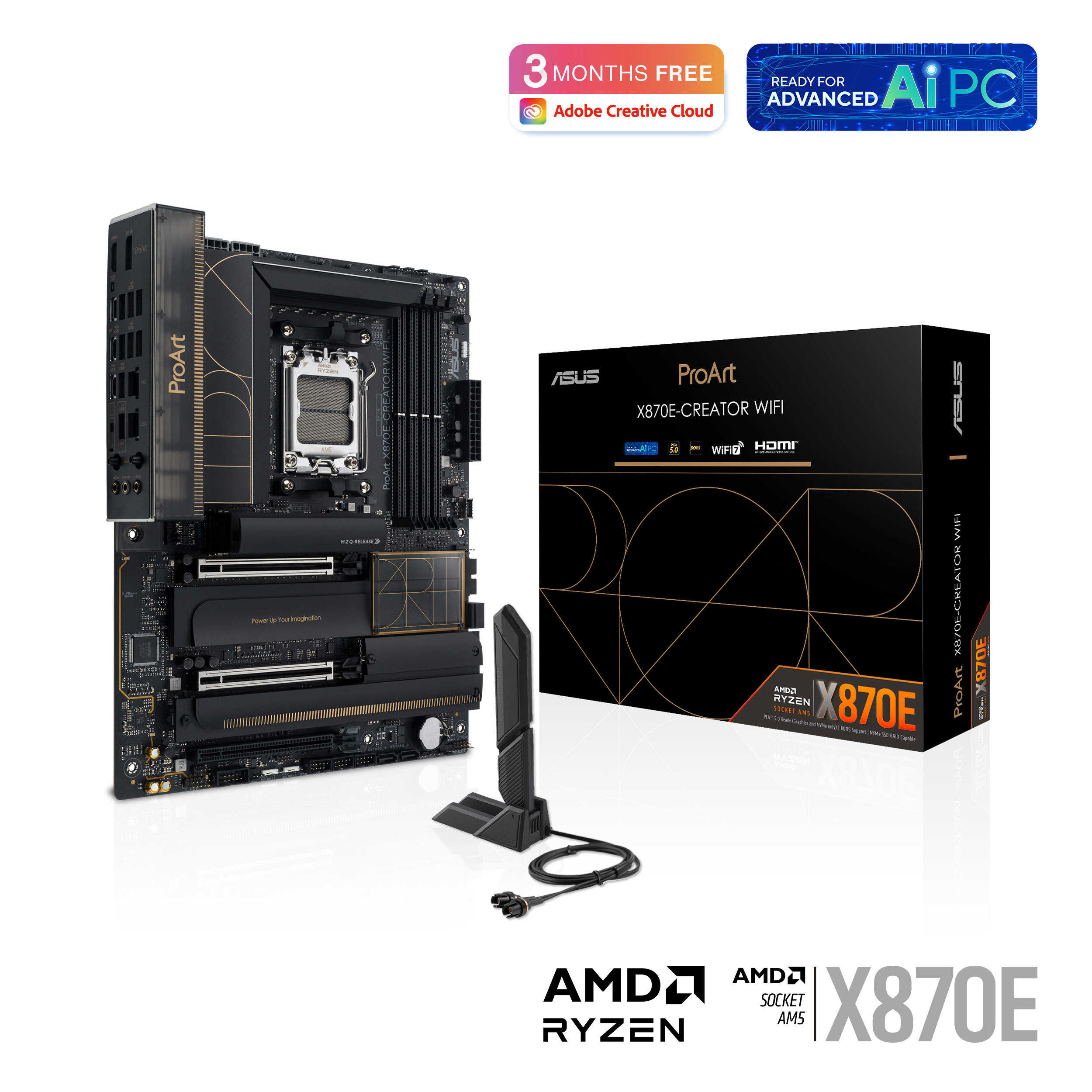 Carte mère ASUS ProArt X870E-CREATOR WIFI AMD AM5 X870E ATX
