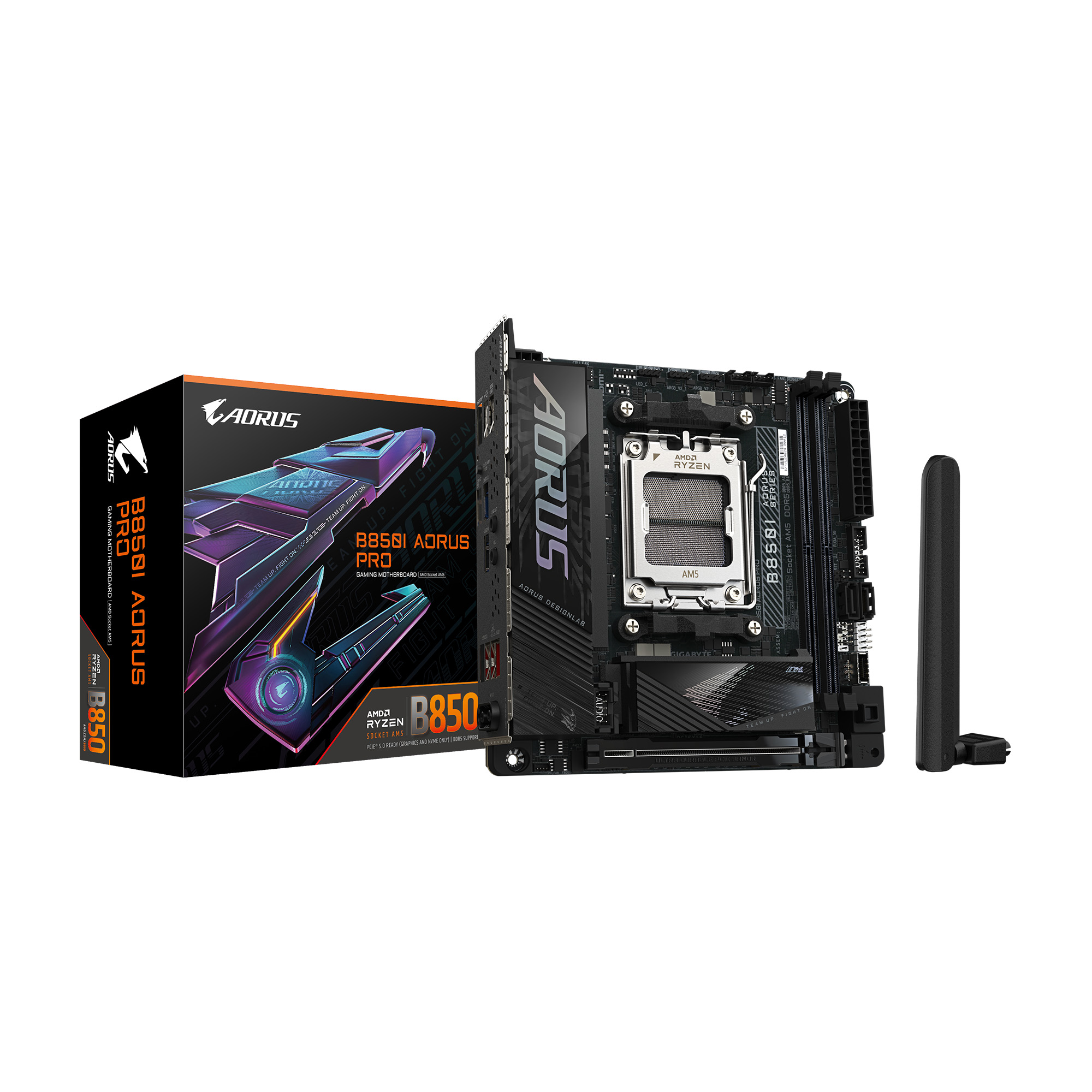 Carte mère GIGABYTE B850I AORUS PRO AMD AM5 LGA 1718, Mini-ITX, DDR5(Open Box)