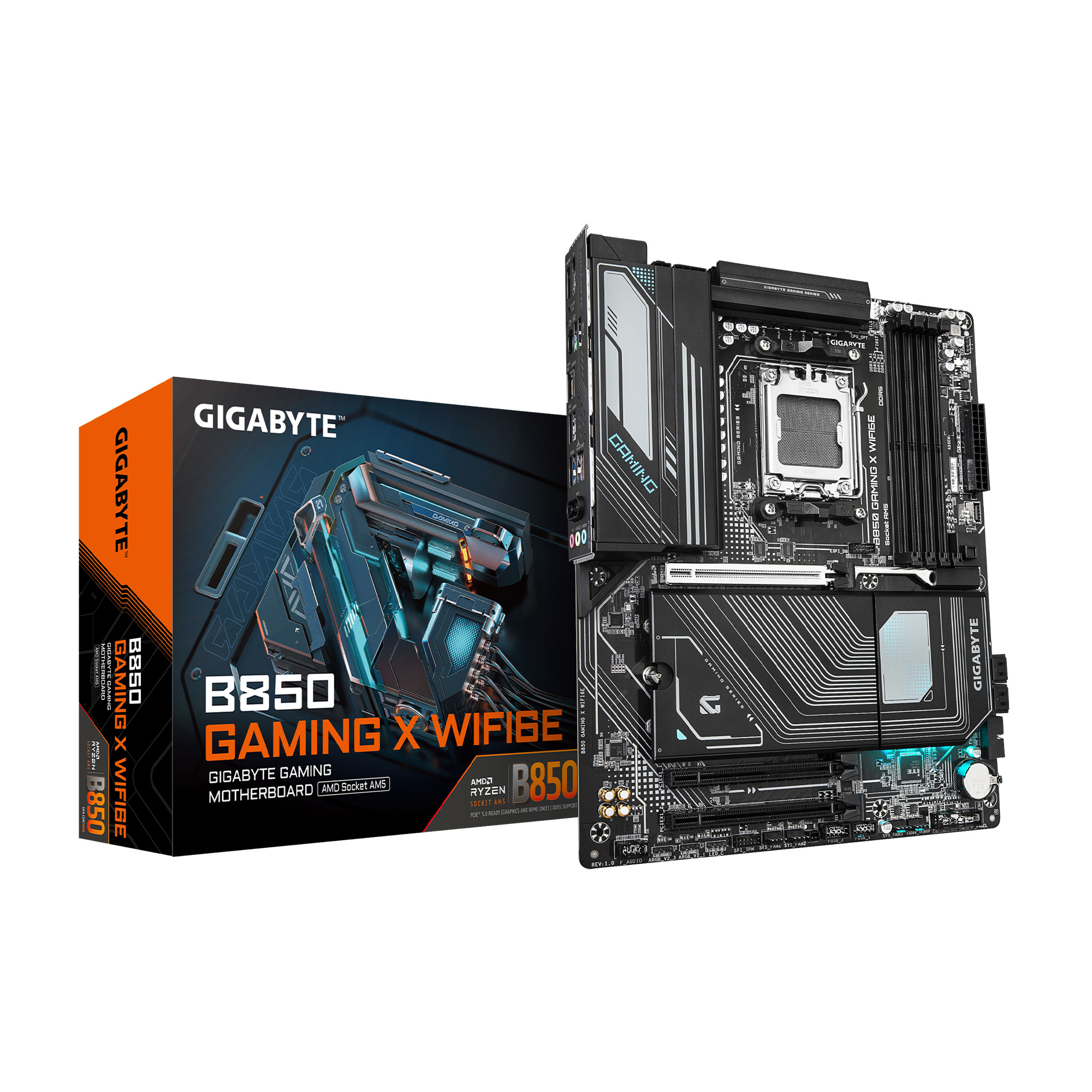 GIGABYTE B850 GAMING X WIFI6E AMD AM5 LGA 1718 Motherboard, ATX, DDR5