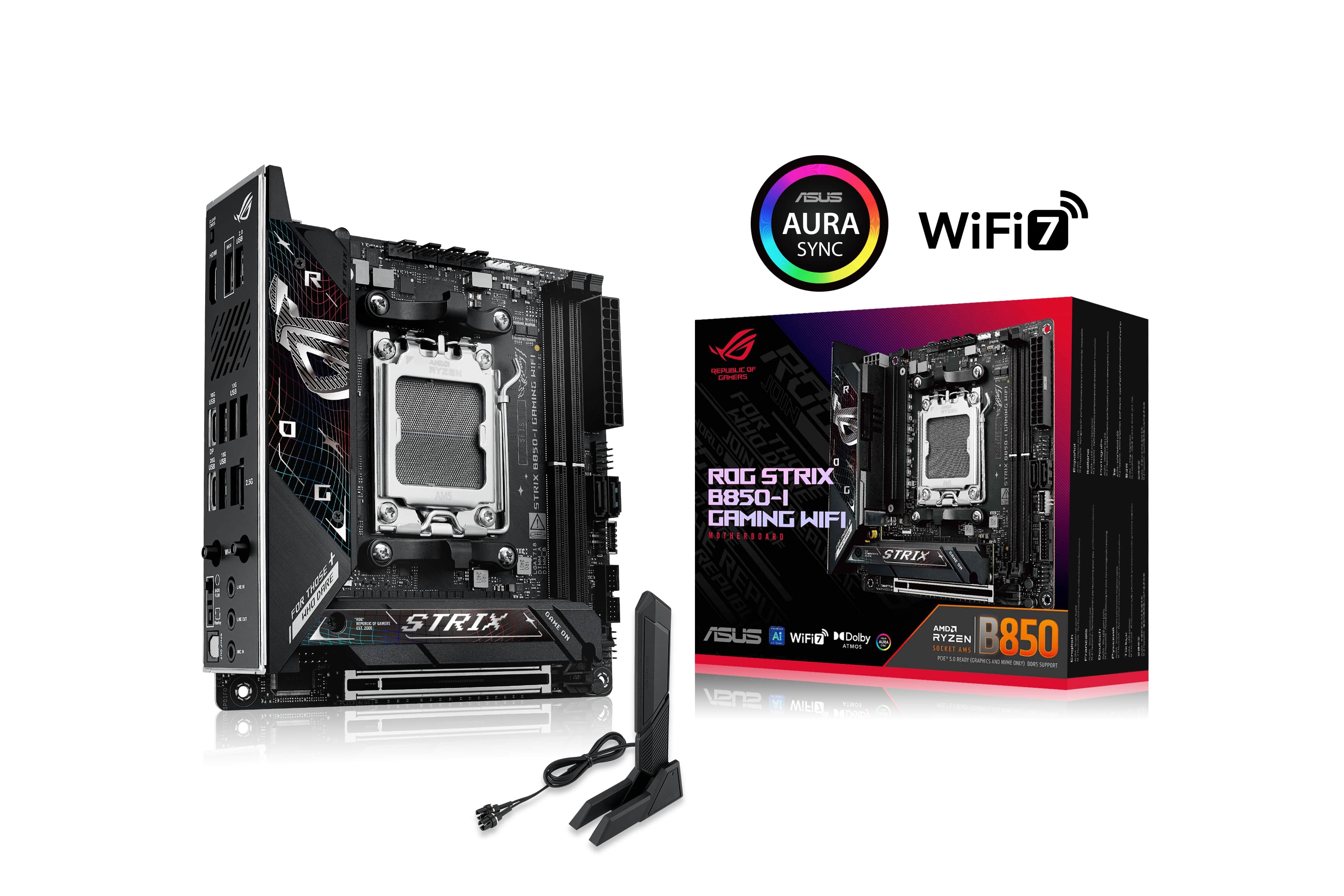 ASUS ROG STRIX B850-I GAMING WIFI AMD AM5 B850 Mini-ITX motherboard
