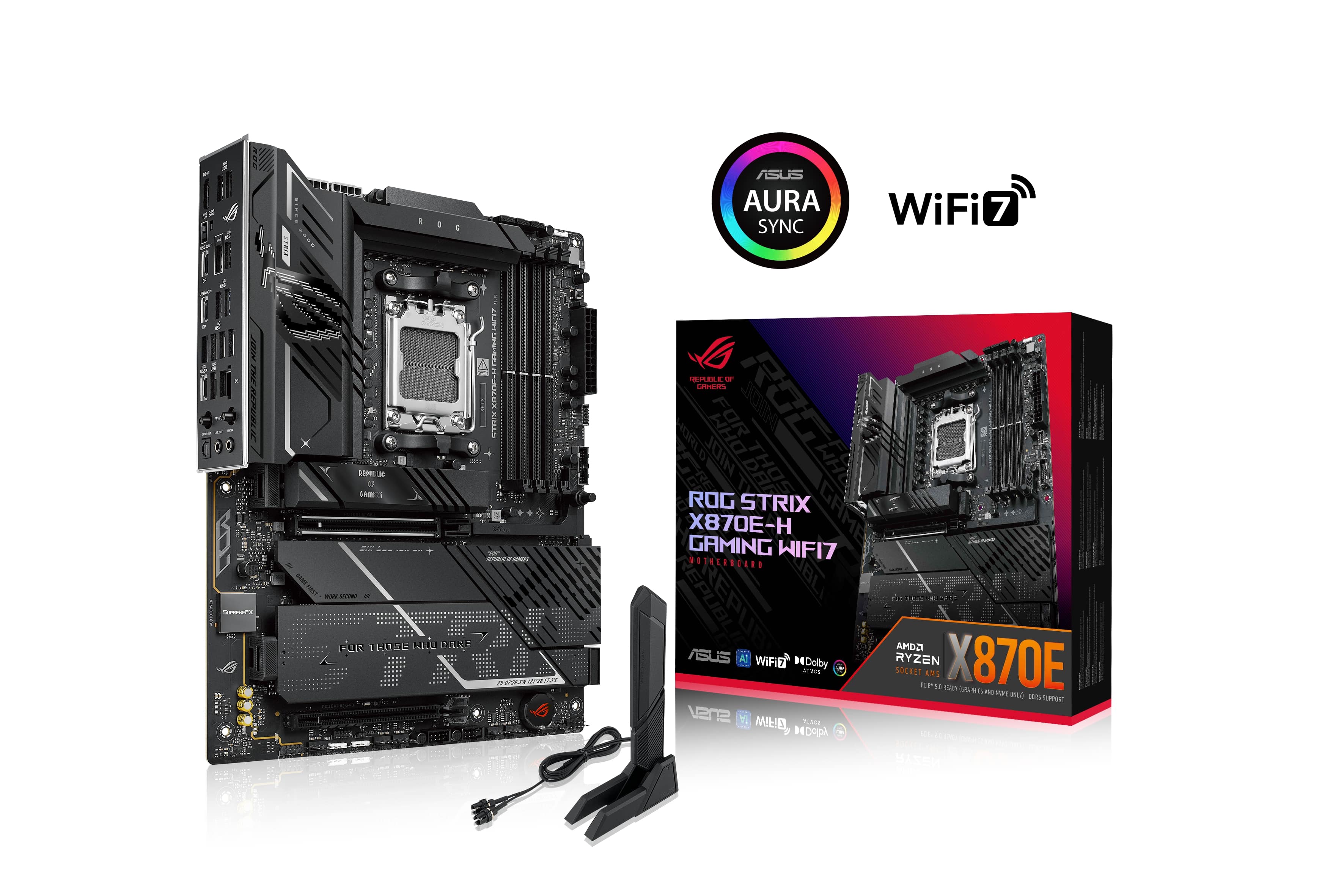 ASUS ROG STRIX X870E-H GAMING WIFI7 AMD Motherboard(Open Box)