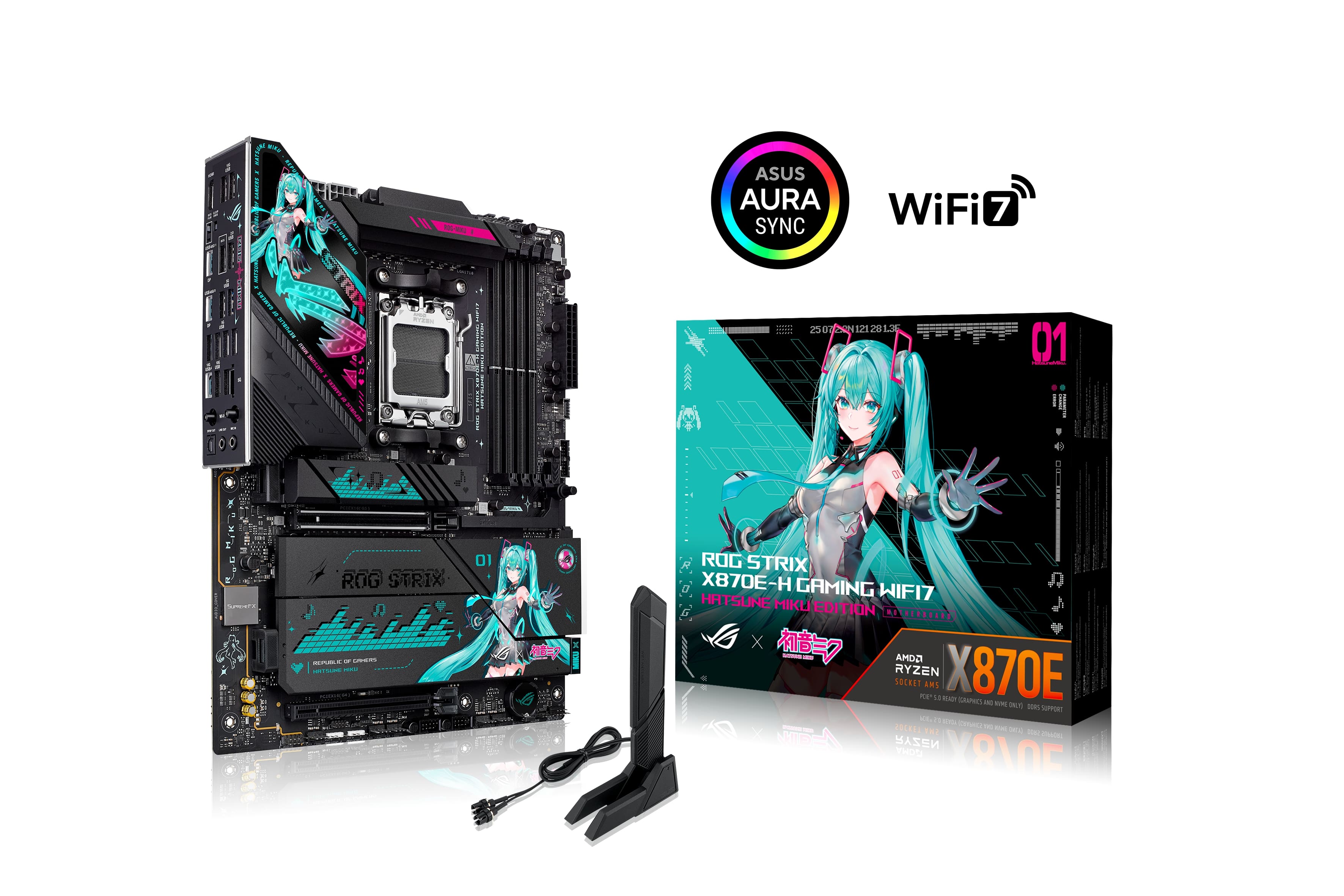 ASUS ROG STRIX X870E-H GAMING WIFI7 HATSUNE MIKU EDITION Carte mère