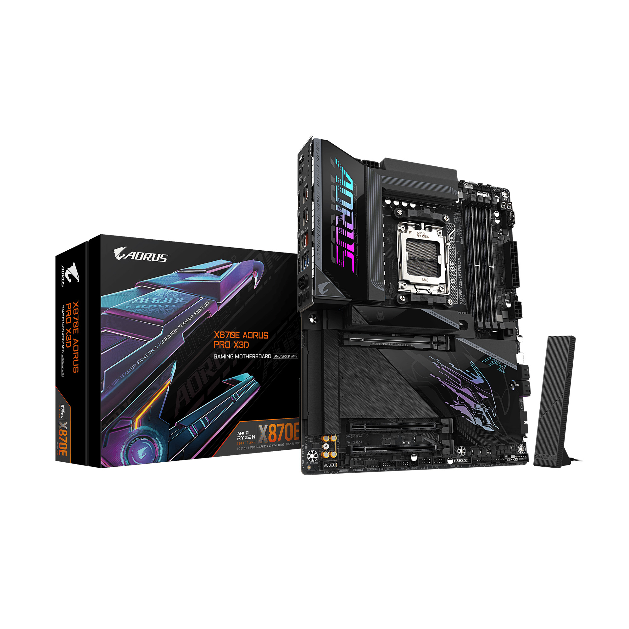 GIGABYTE X870E AORUS PRO X3D AMD AM5 LGA 1718 ATX Motherboard
