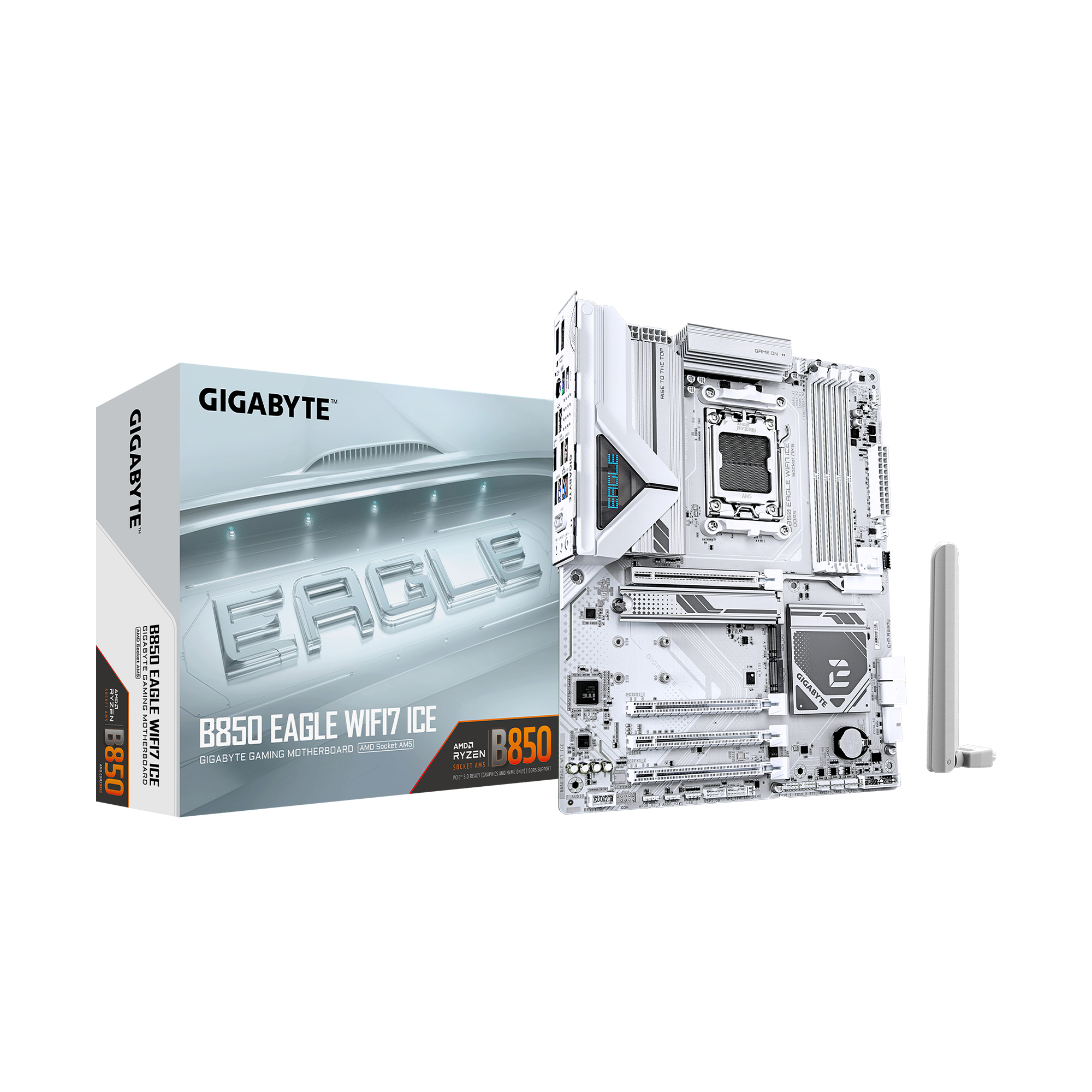 GIGABYTE B850 EAGLE WIFI7 ICE AMD AM5 ATX Carte mère(Open Box)