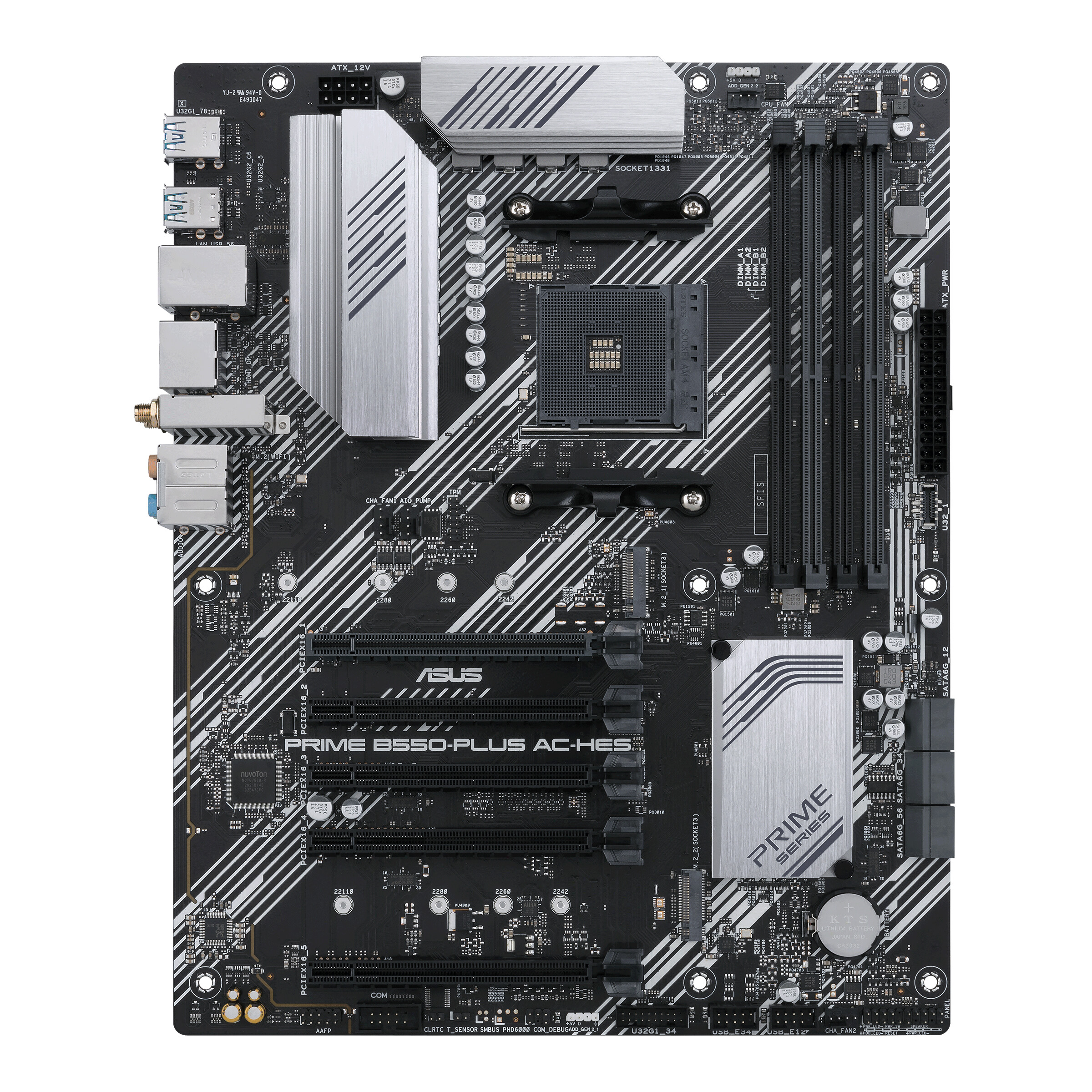 ASUS PRIME B550-PLUS AC-HES AMD AM4 ATX Motherboard