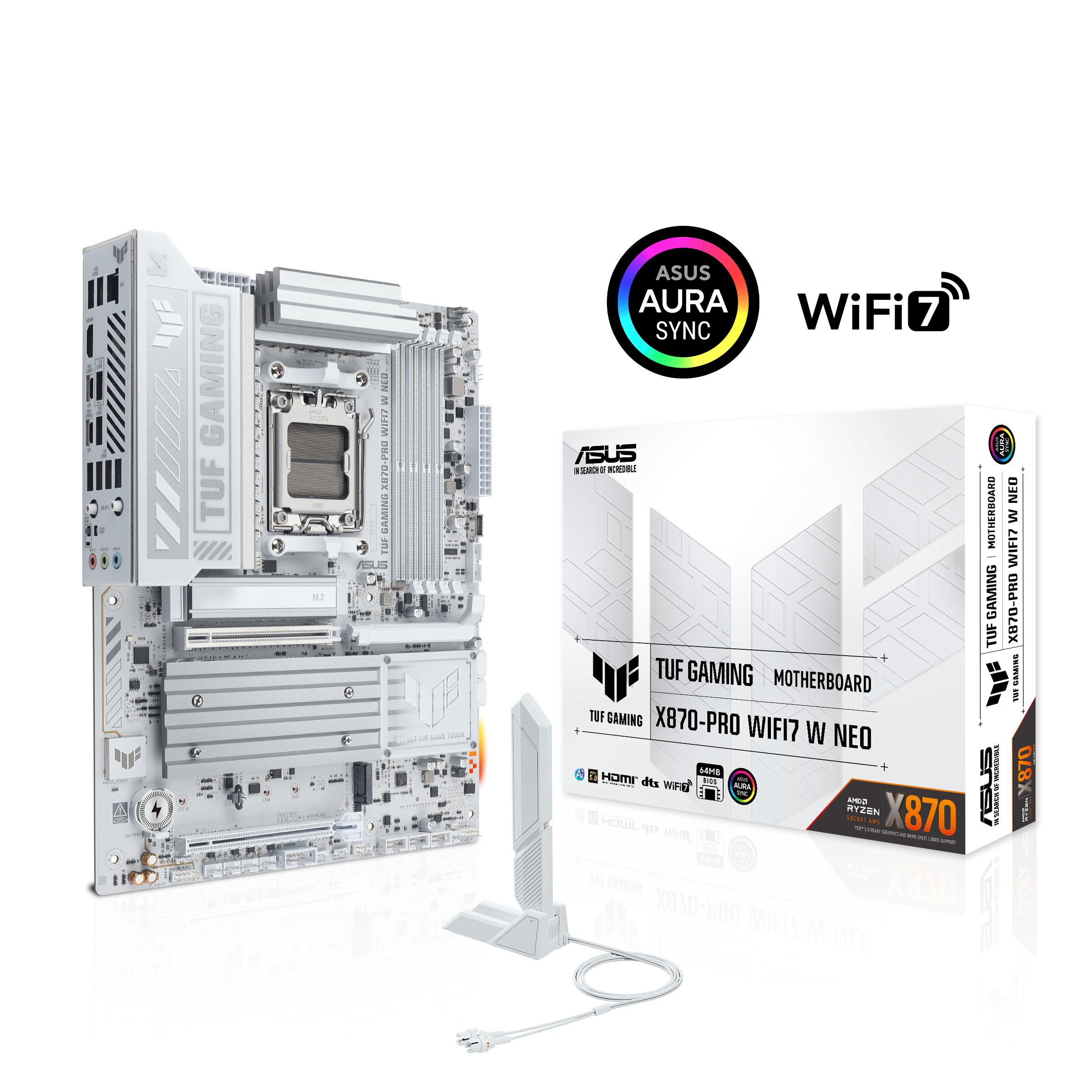 ASUS TUF GAMING X870-PRO WIFI7 W NEO AMD AM5 ATX Motherboard