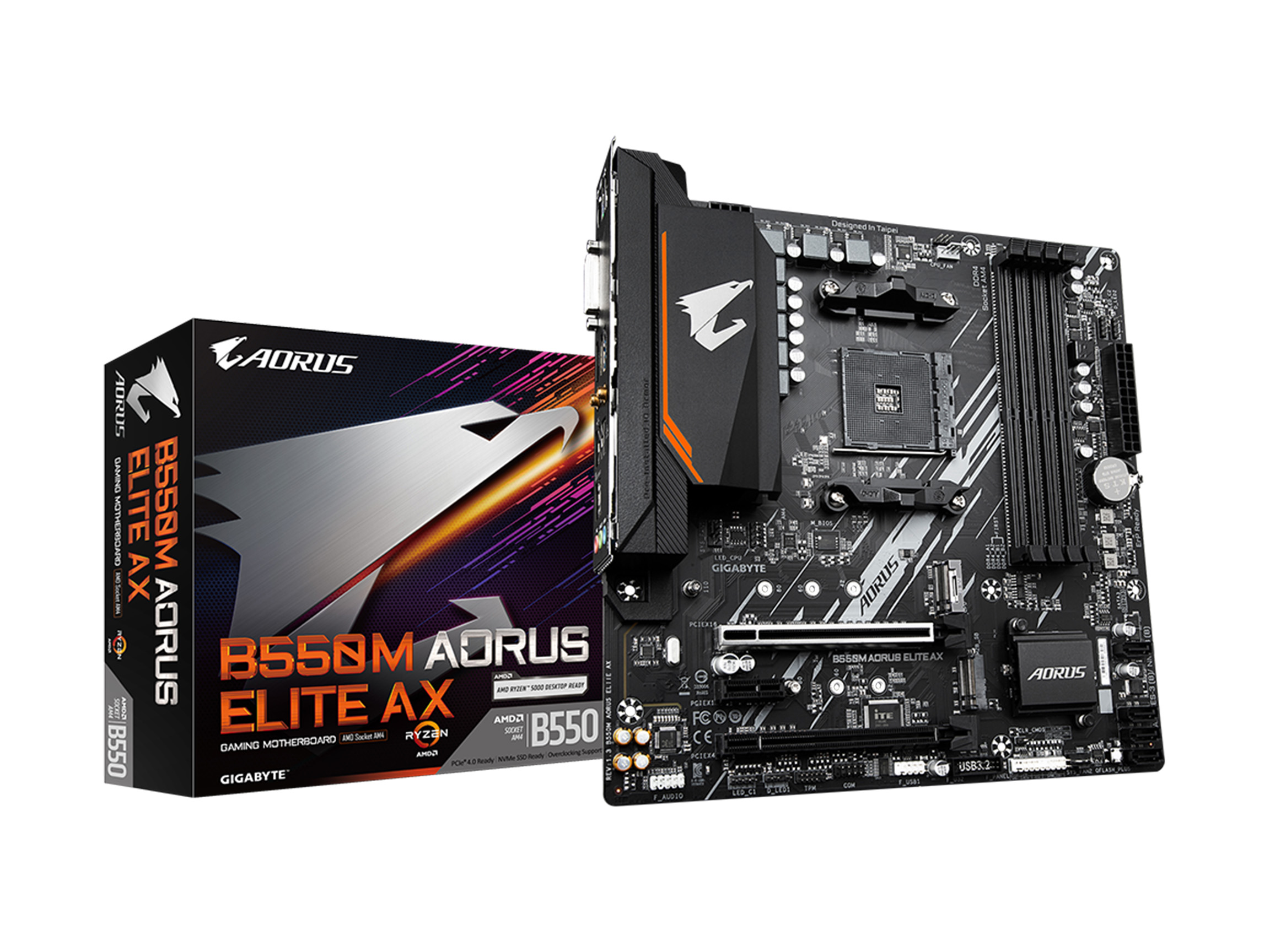 GIGABYTE B550M AORUS ELITE AX AMD AM4 Micro ATX Carte mère