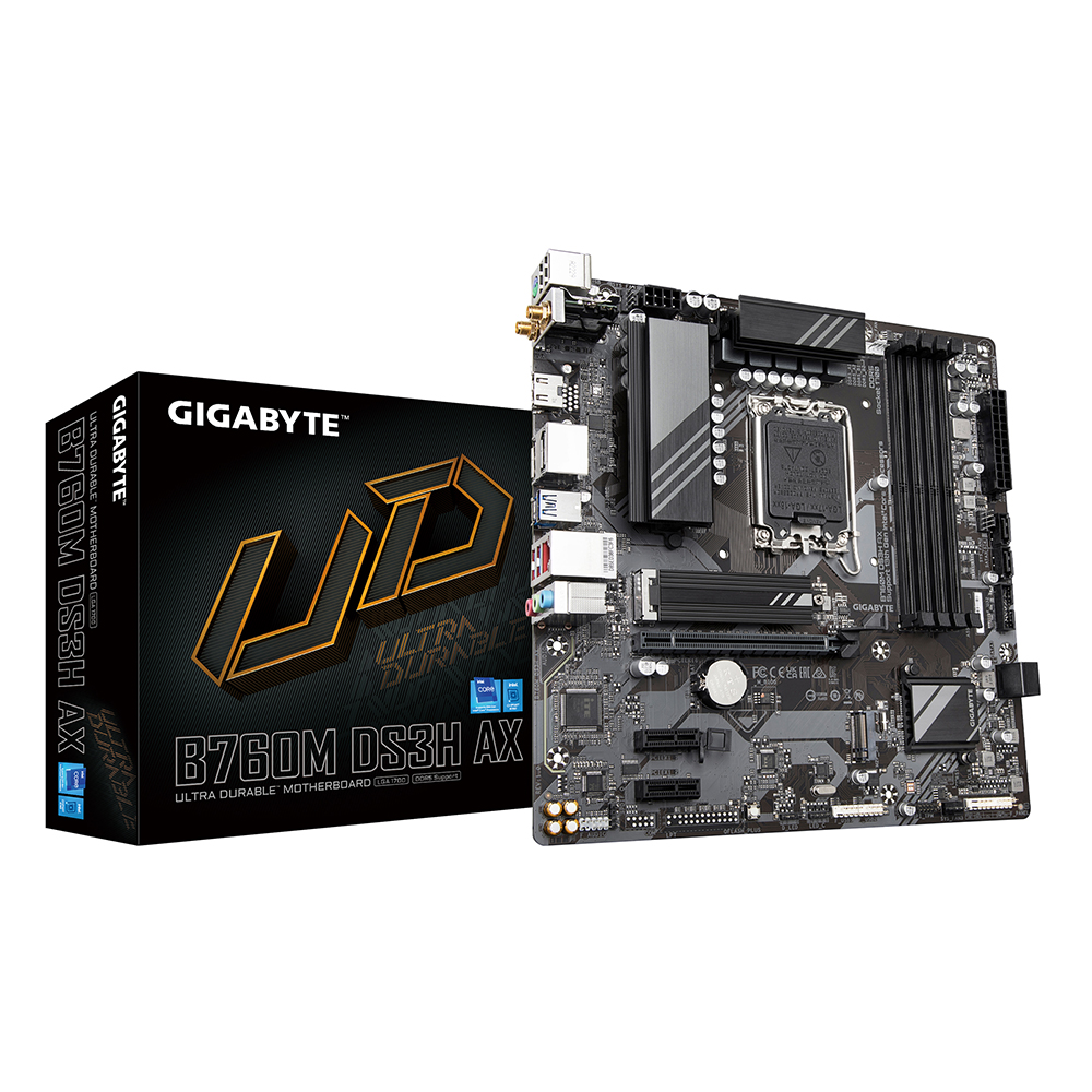 GIGABYTE B760M DS3H AX LGA 1700 Intel B760 M-ATX Motherboard(Open Box)