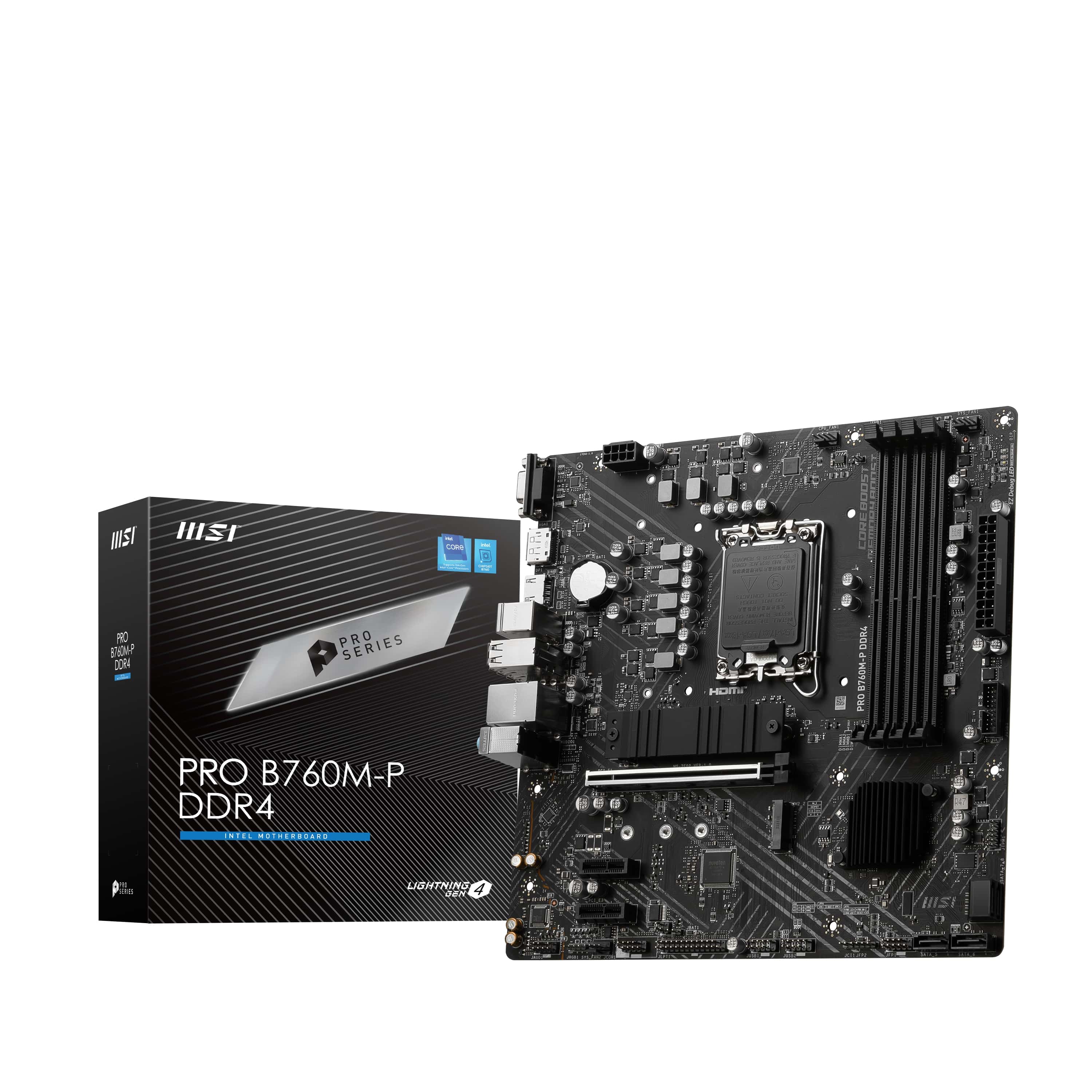 MSI PRO B760M-P DDR4 Intel LGA 1700 Micro ATXMotherboard