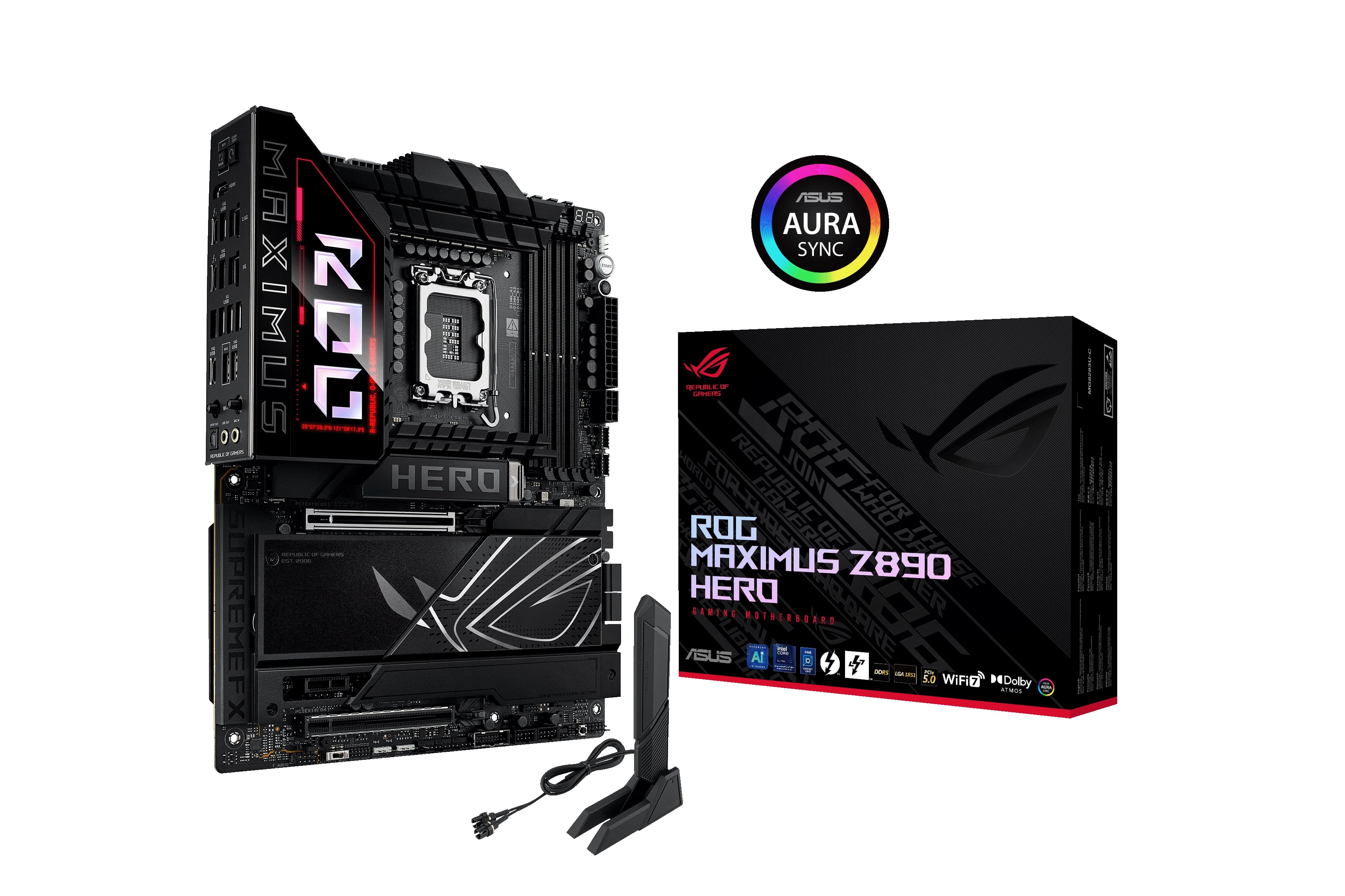 ASUS ROG MAXIMUS Z890 HERO Intel® Z890 LGA 1851 ATX motherboard(Open Box)
