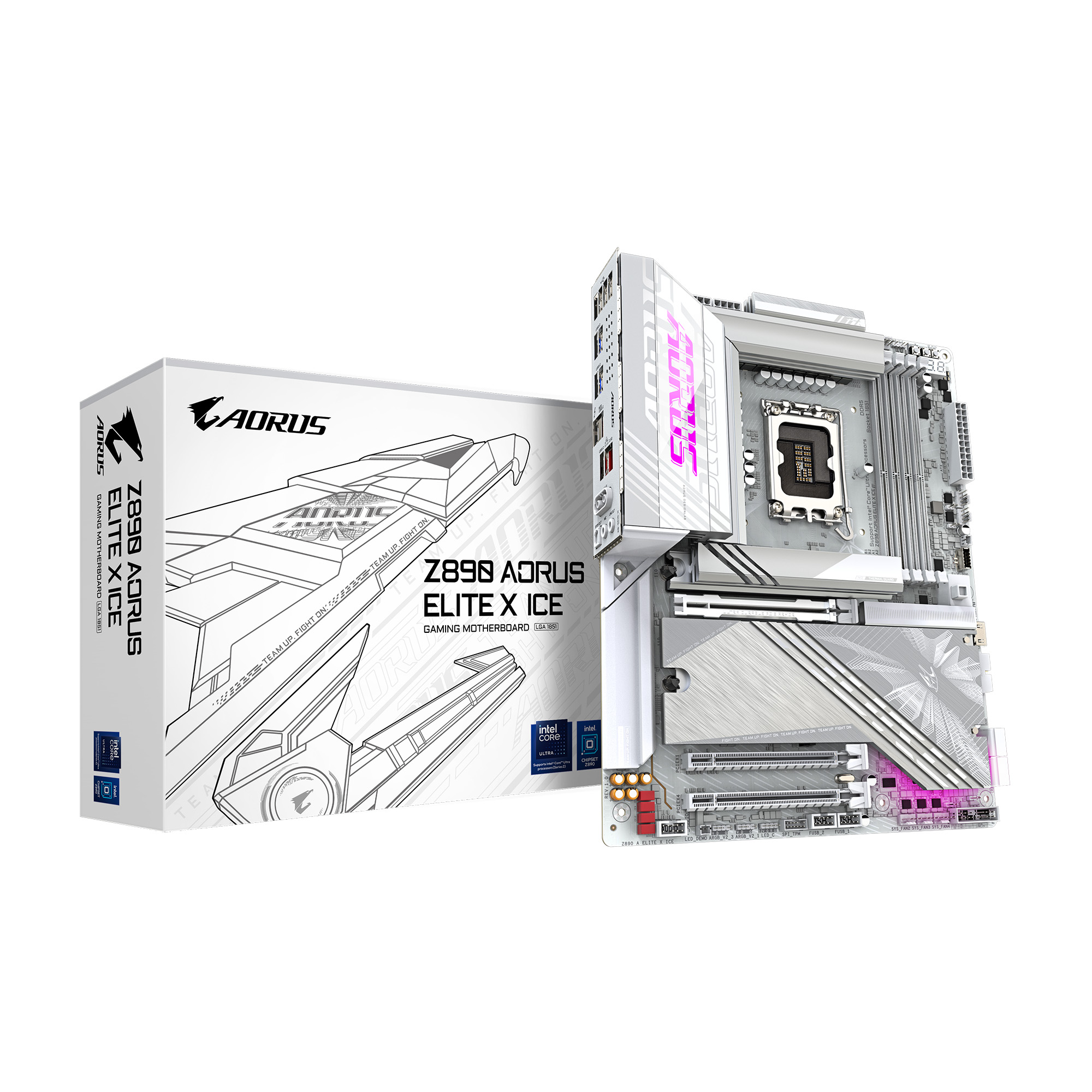 Carte mère GIGABYTE Z890 AORUS ELITE X ICE Ultra Core (série 2) LGA 1851, ATX