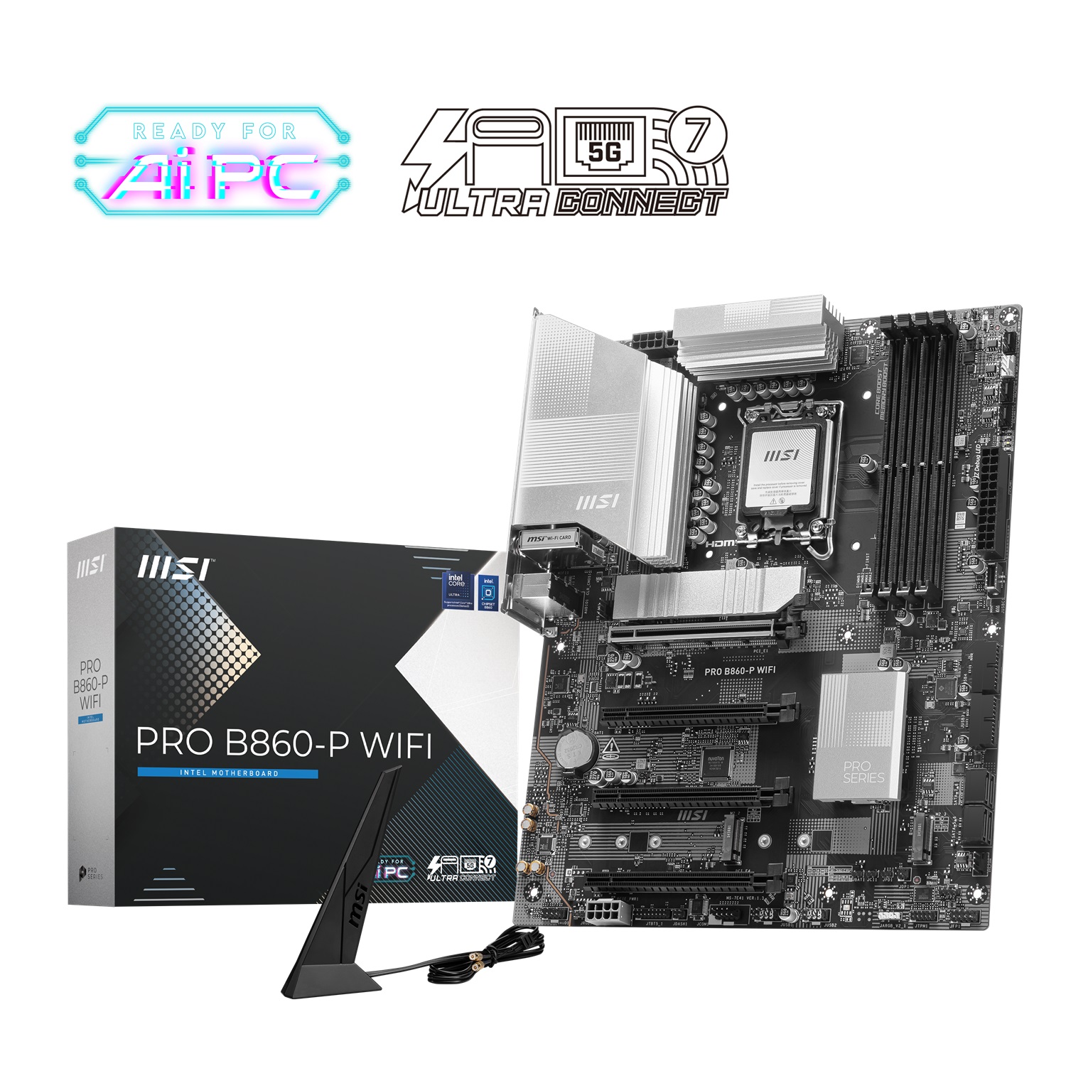 Carte mère MSI PRO B860-P WIFI, INTEL B860 ATX