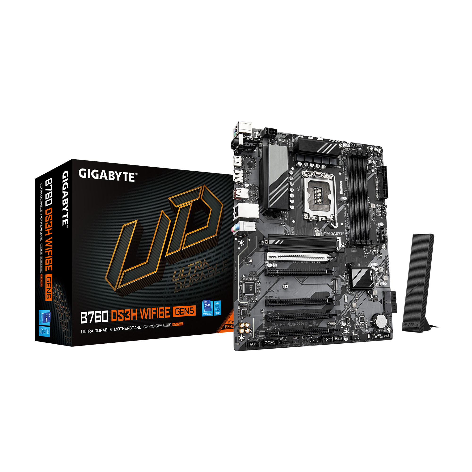 GIGABYTE B760 DS3H WF6E GEN5 Intel LGA 1700 ATXMotherboard