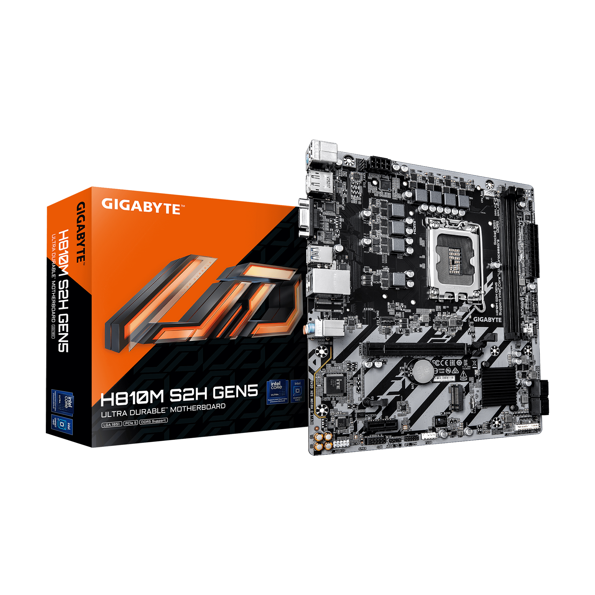 GIGABYTE H810M S2H GEN 5 Intel LGA 1851 mATX Motherboard