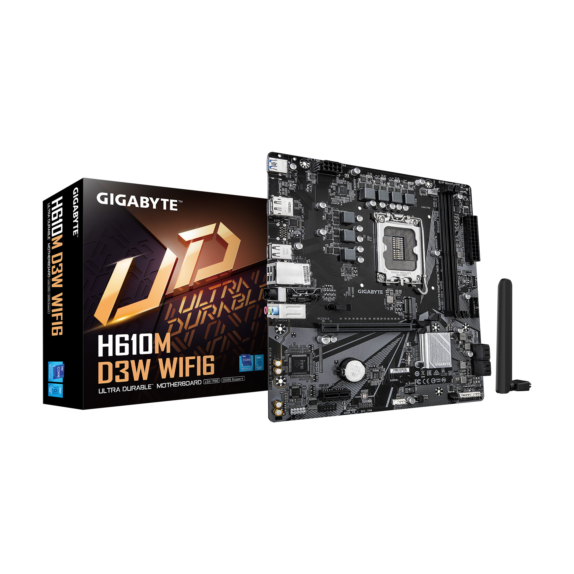 GIGABYTE H610M D3W WIFI6 Intel LGA 1700 Micro ATXMotherboard