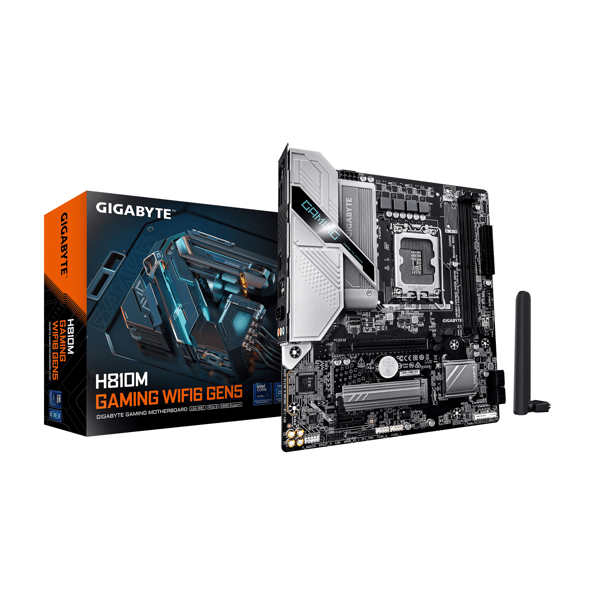 GIGABYTE H810M GAMING WIFI6 GEN 5 Intel LGA 1851 Micro ATX Carte mère