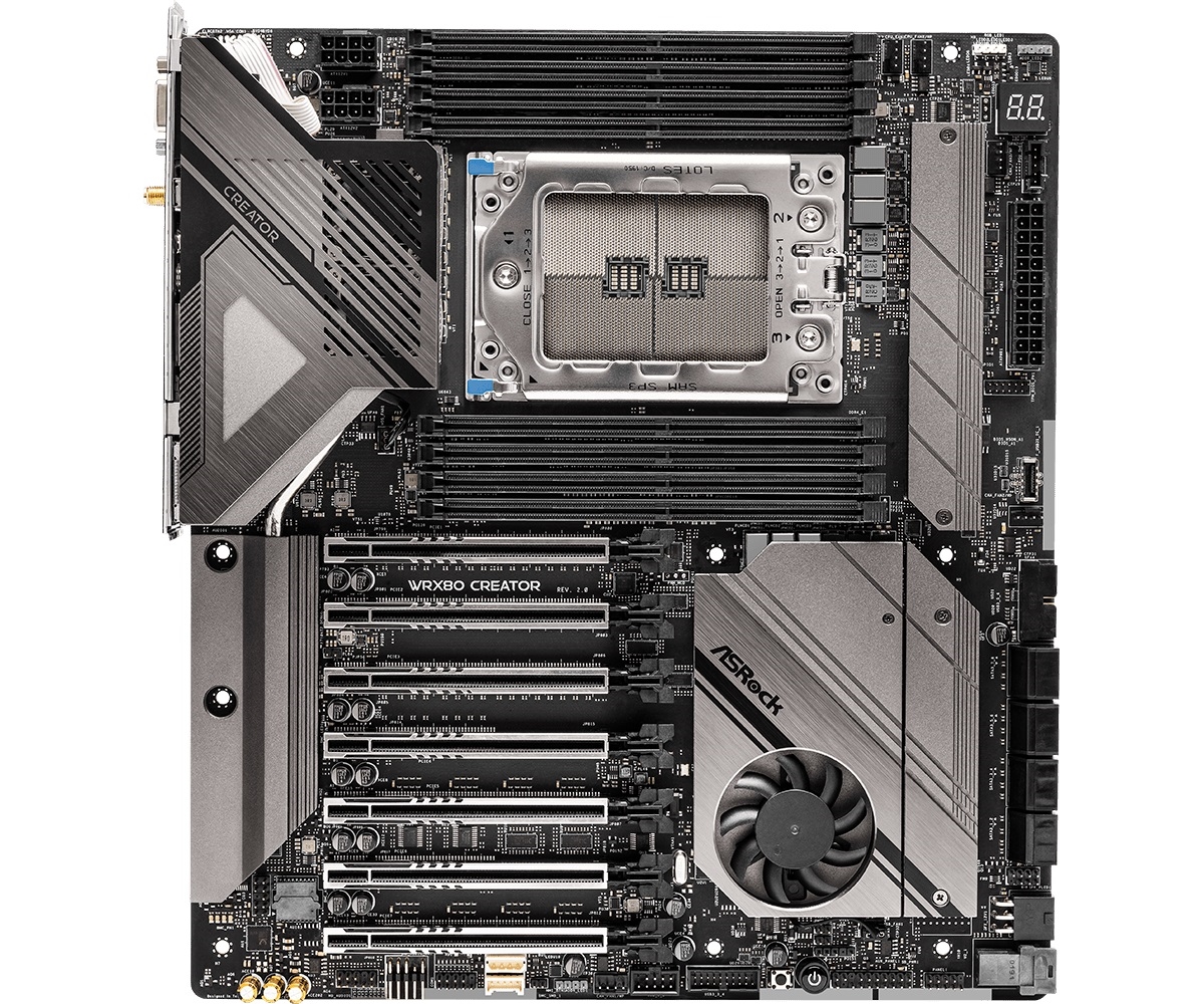 ASRock Motherboard WRX80 Creator R2.0 AMD WRX80 Socket sWRX8 Max2048GB DDR4 EATX Retail