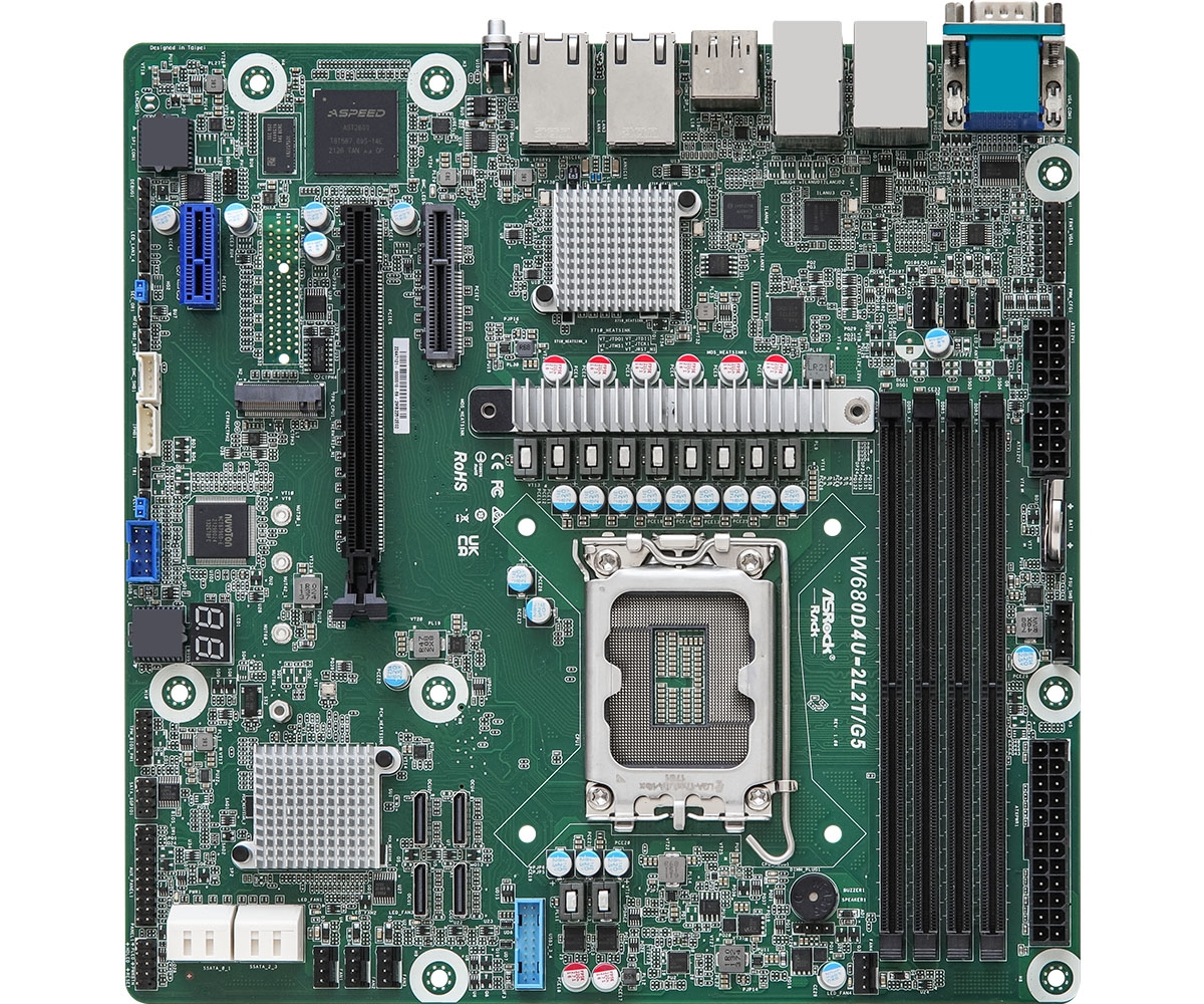ASRock W680D4U-2L2T/G5 Server Motherboard - Micro-ATX