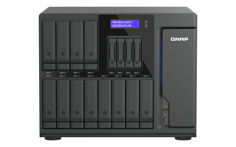 QNAP TVS-AIH1688ATX-U9-48G-US 16-Bay AI NAS(Diskless)
