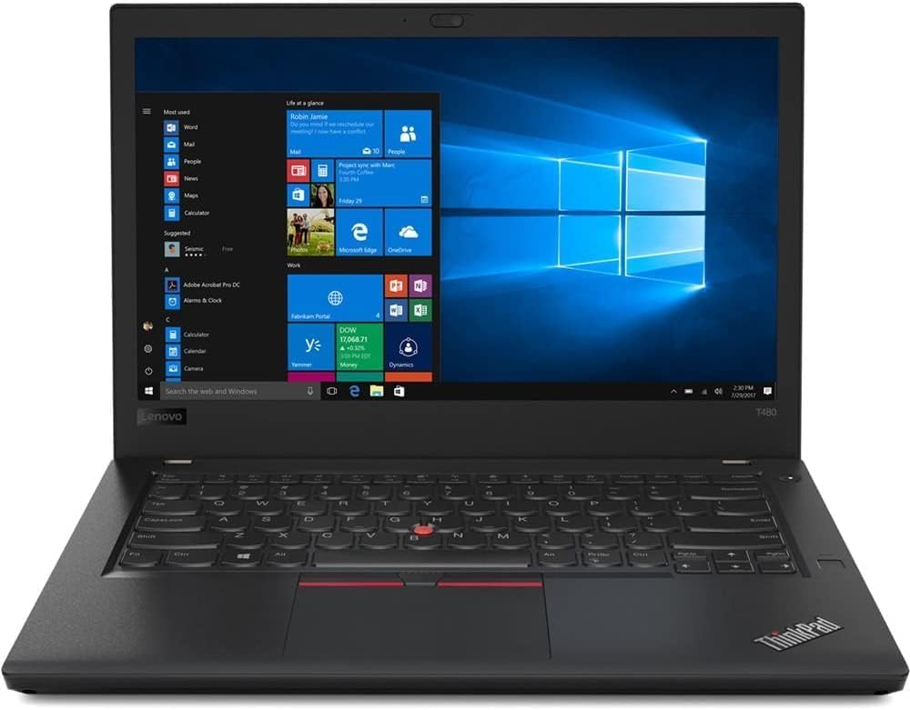 Lenovo ThinkPad T480 14po Intel i5-8350U 16GB 256 Go renouvelé(Open Box)