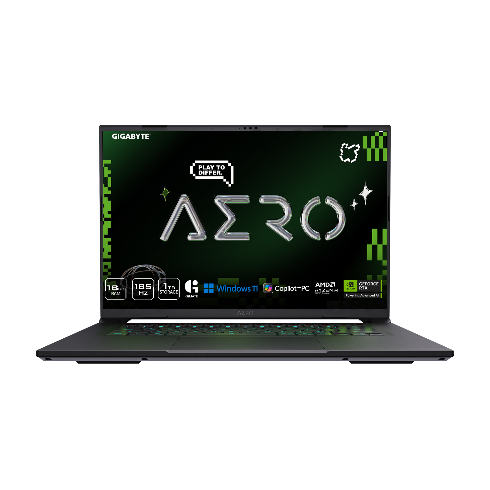 Gigabyte AERO X16 Copilot+16 po Ryzen AI7 350 RTX 5060 16Go 1To Win11H