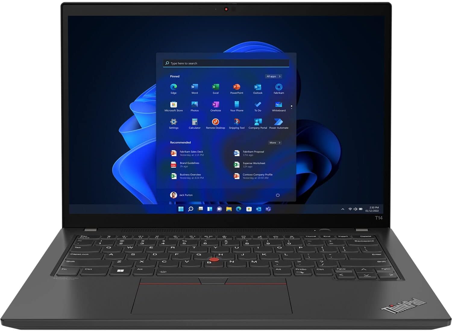 Lenovo Thinkpad T14 14" Intel i5-1245U 16GB 256GB Win11P Renewed