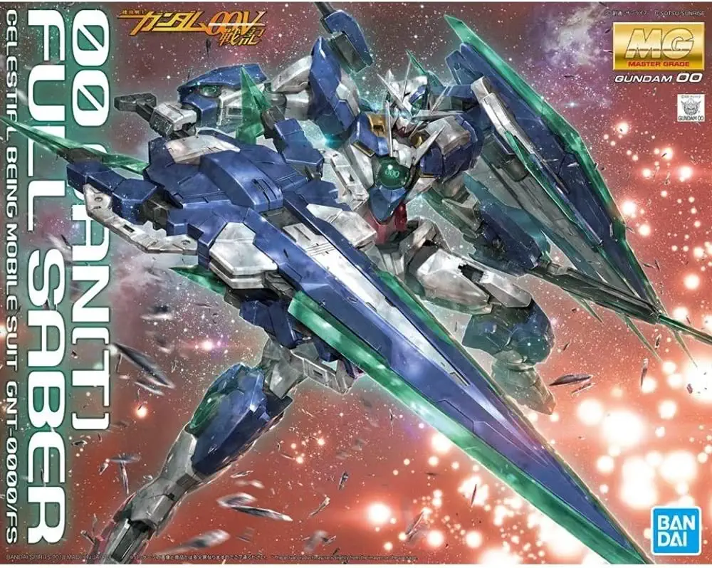 BANDAI Spirits Hobby MG 1/100 00 QAN(T) Full Saber "Gundam 00V" Kit de modélisation