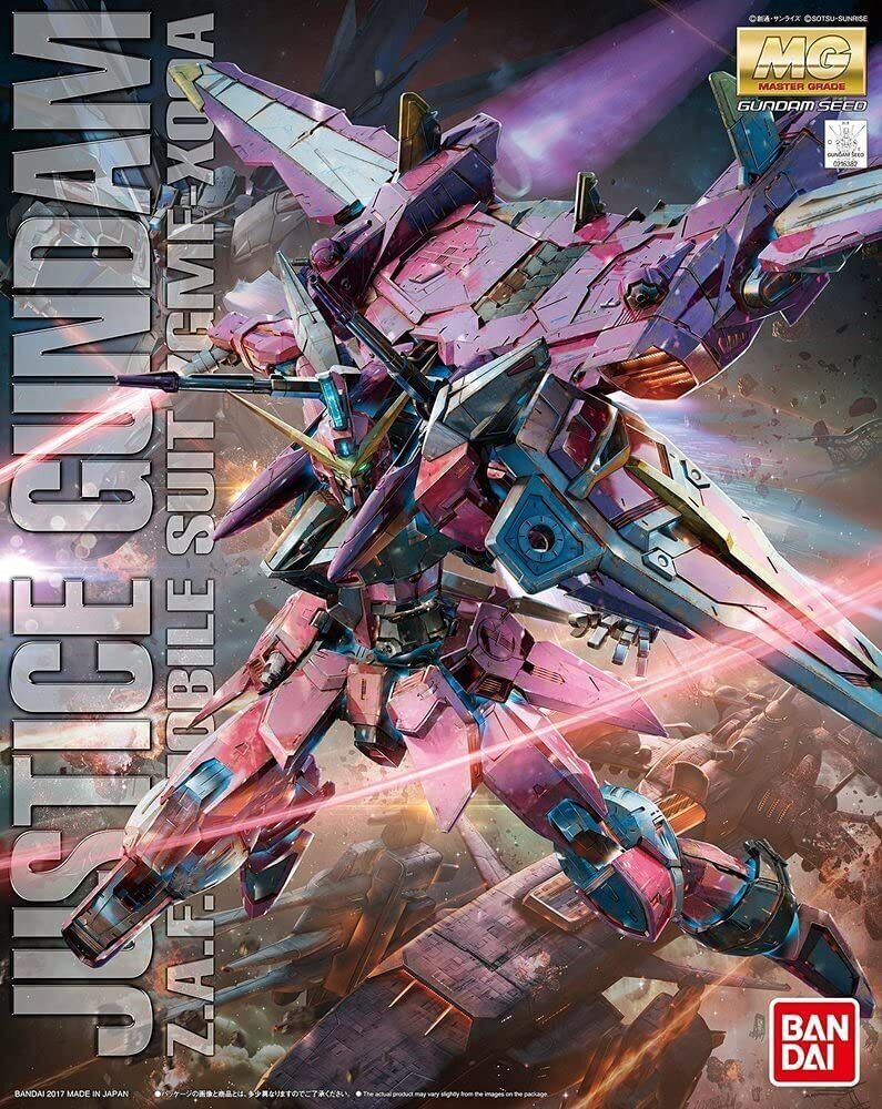 BANDAI Hobby MG 1/100 Justice Gundam 'Gundam SEED' Kit de modélisation