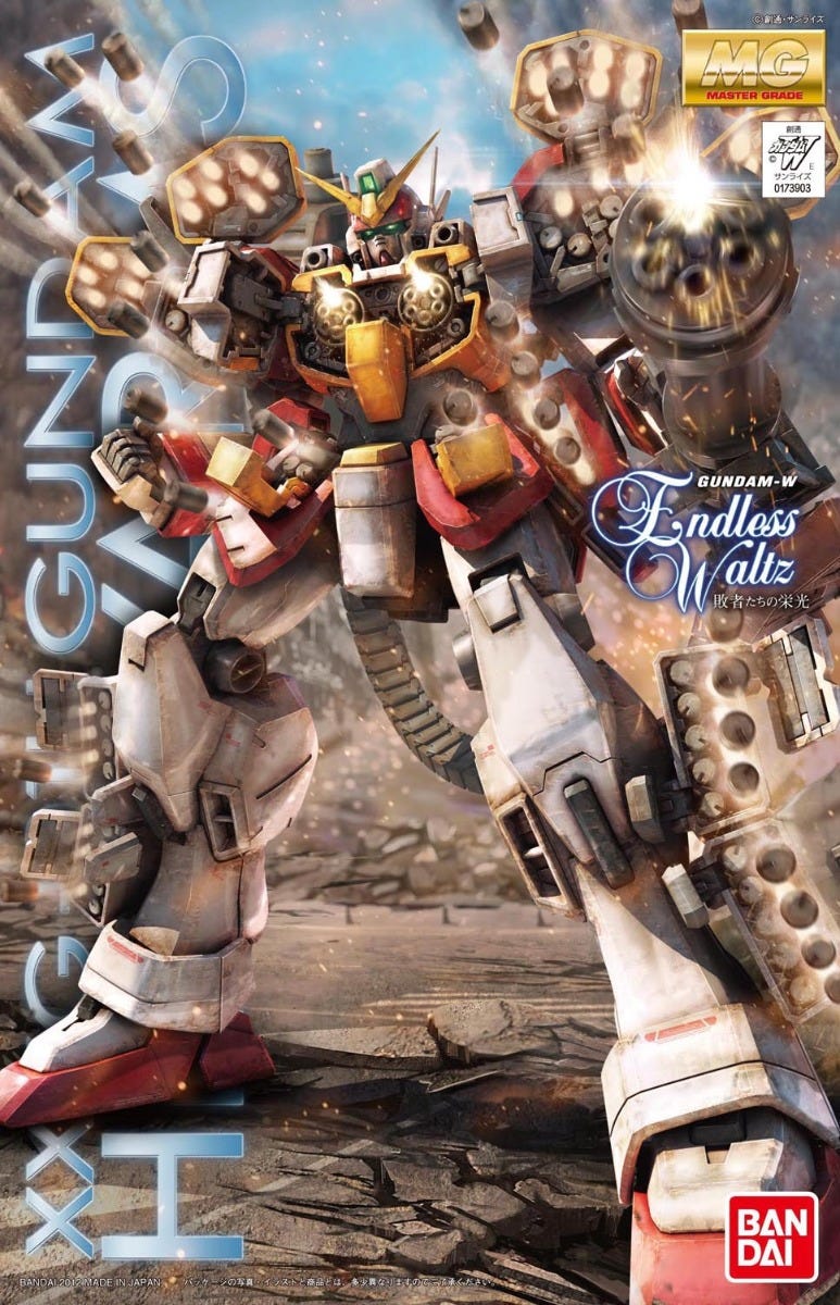 BANDAI Hobby MG 1/100 Gundam Heavyarms (EW) 'Gundam Wing: Endless Waltz' Model Kit