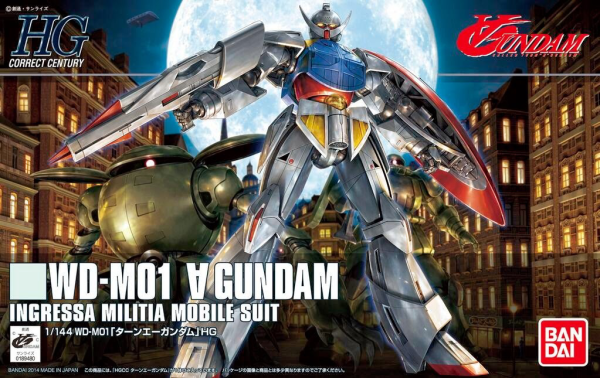 BANDAI HGUC #177 1/144 WD-M01  ∀ Gundam Turn A Gundam "Turn A Gundam" Model Kit