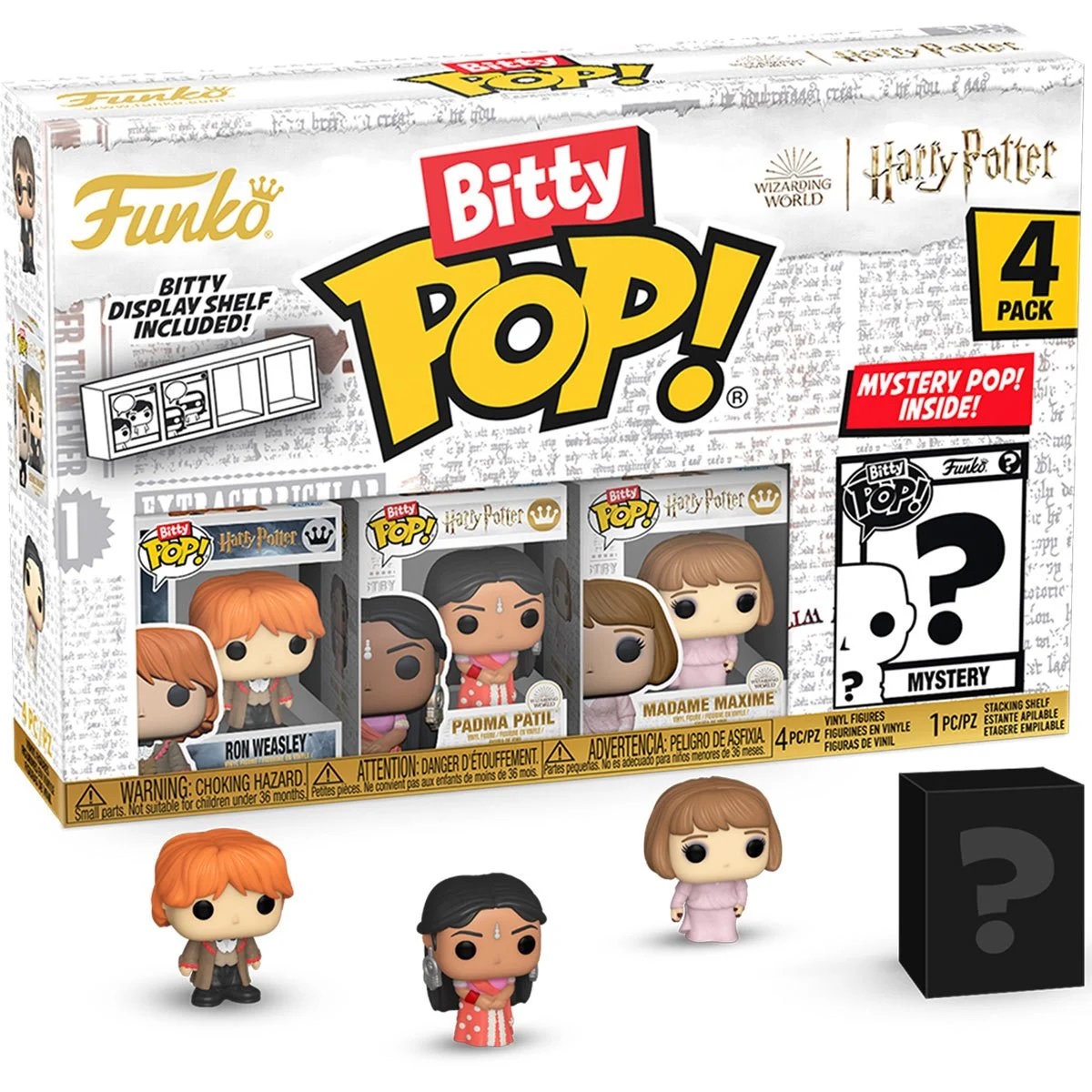 Funko Mystery Bitty POP! 4-Pack: Harry Potter and the Goblet of Fire Ron Weasley (Styles May Vary)