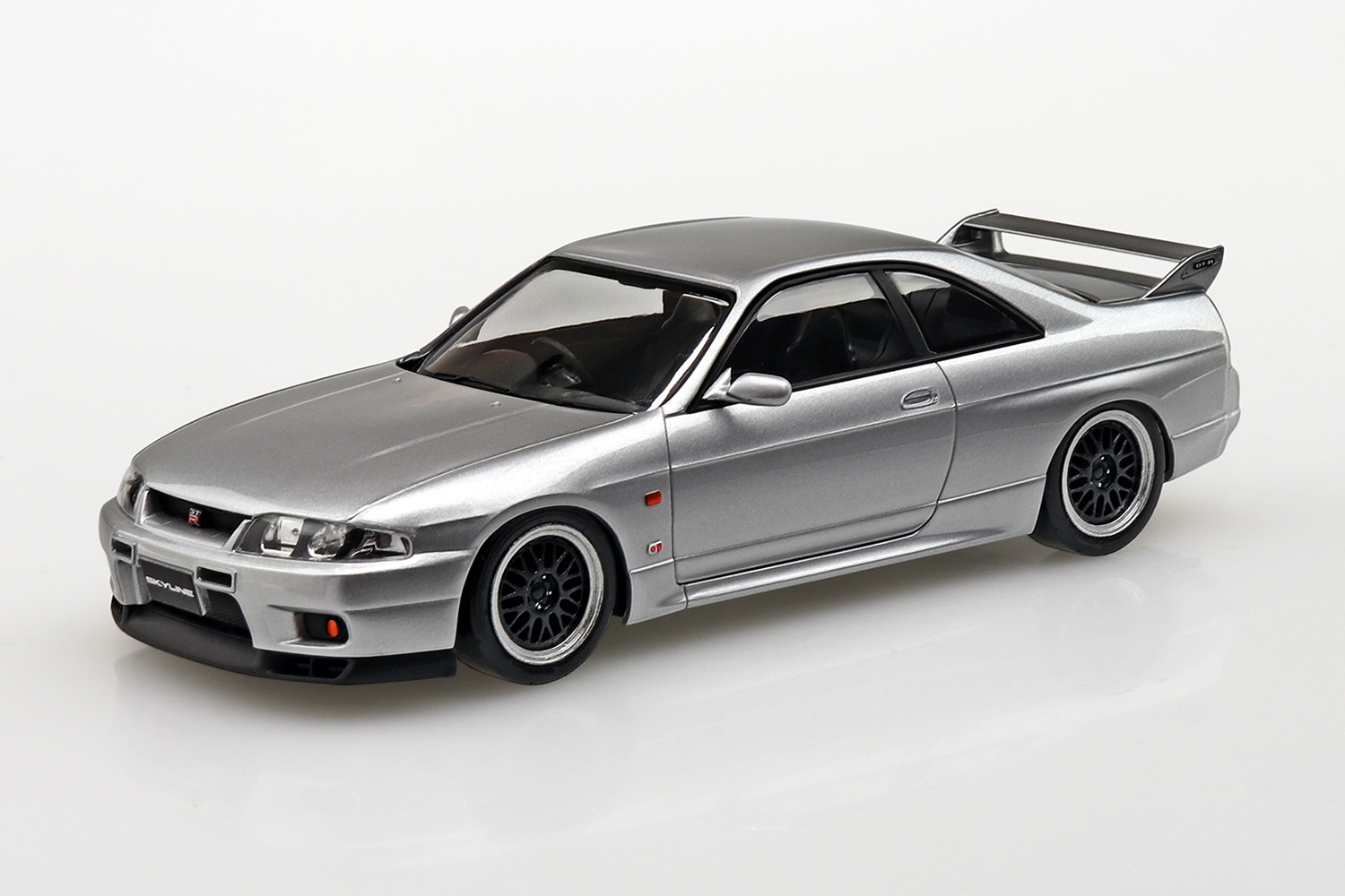 Aoshima 1/32 SNAP KIT #15-SP4 Nissan R33 Skyline GT-R Custom Wheel (Sonic Silver) Kit de modélisation | Pas besoin de colle ...