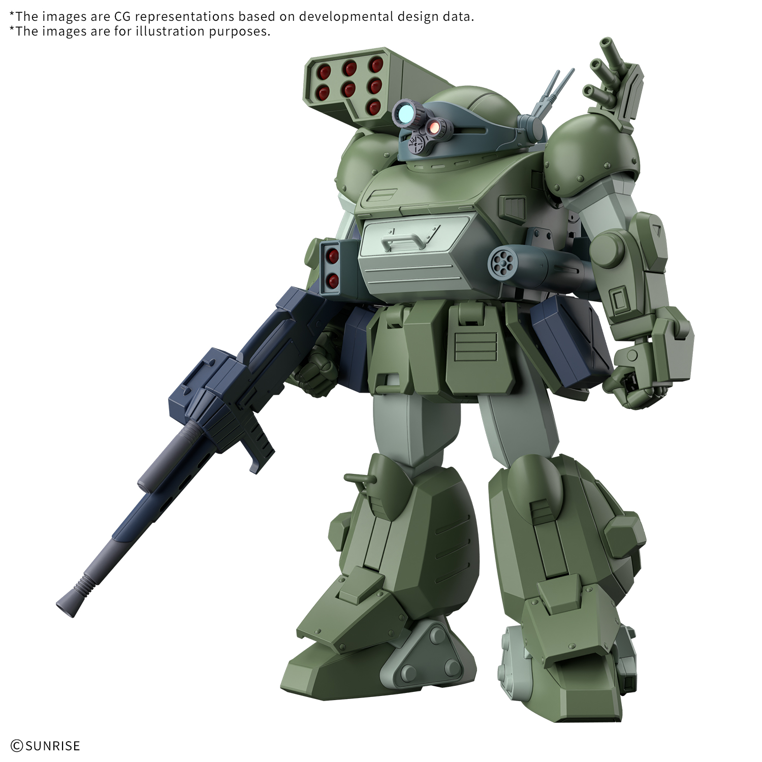 BANDAI Hobby HG Scopedog Turbo-Custom "VOTOMS" Kit de modélisation