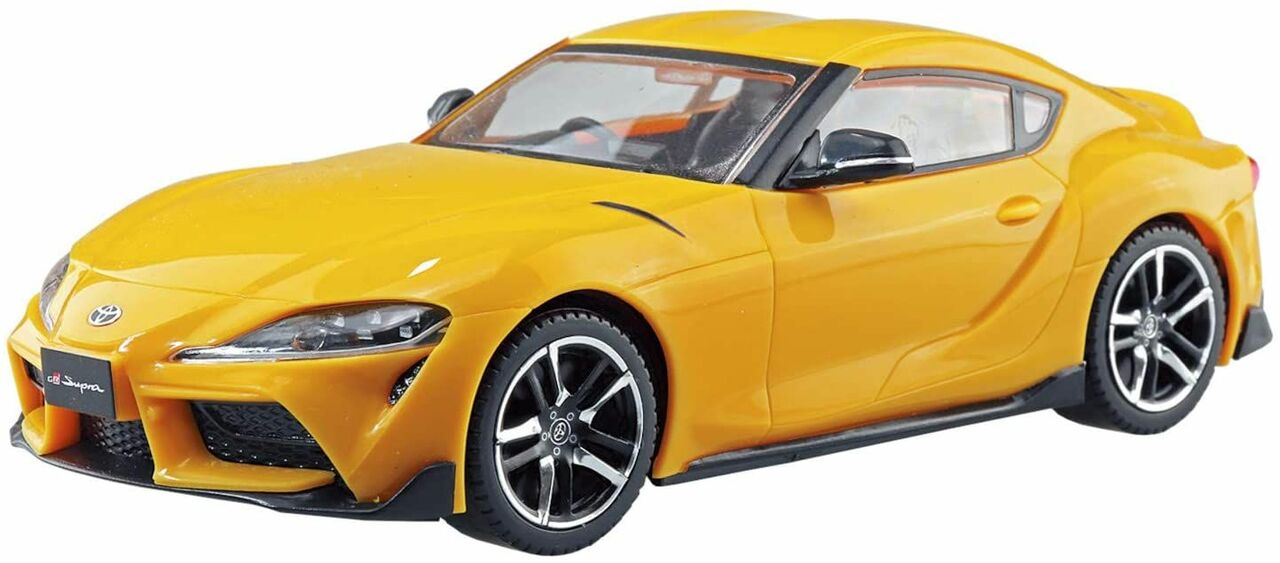 Aoshima 1/32 SNAP KIT #10-D Toyota GR Supra (Lightning Yellow) Model Kit | No Glue Needed | Snap by Hand
