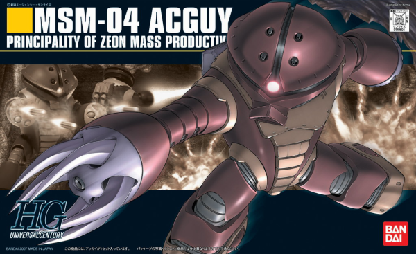 BANDAI Hobby HGUC 1/144 #78 MSN-04 Acguy 'Mobile Suit Gundam' Kit de modélisation