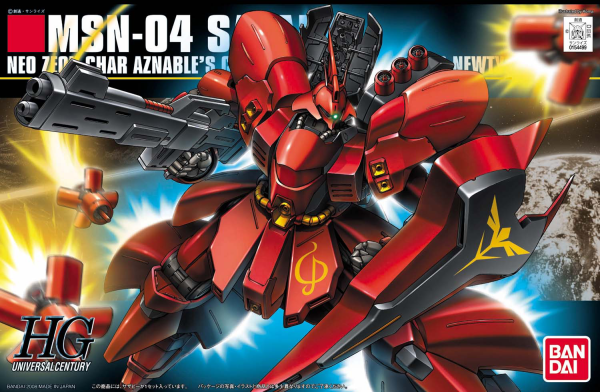 BANDAI Hobby HGUC 1/144 #88 MSN-04 Sazabi "Char's Counterattack" Kit de modélisation