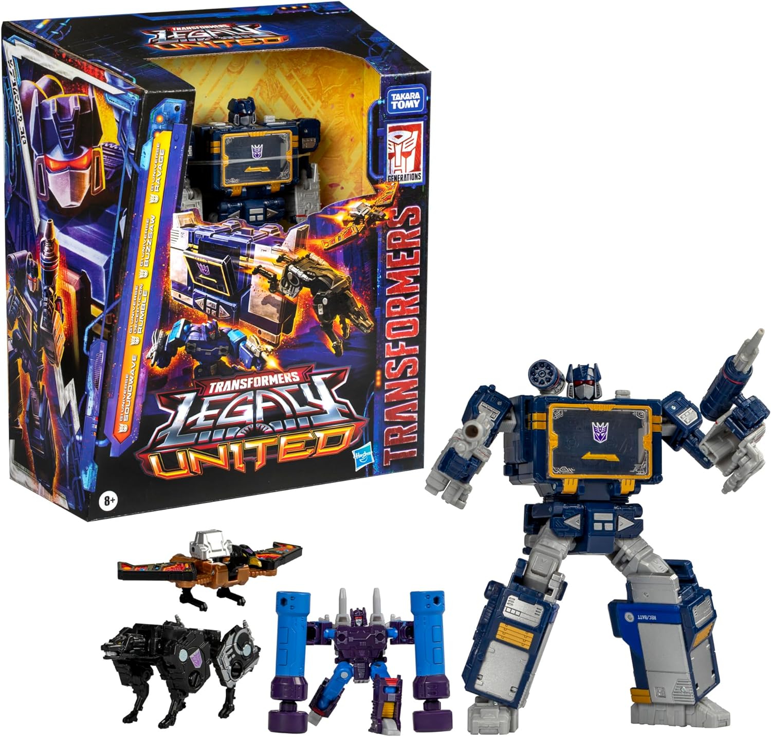 Hasbro Transformers Legacy United Voyager Class G1 Universe Soundwave, 7-inch Converting Action Figure