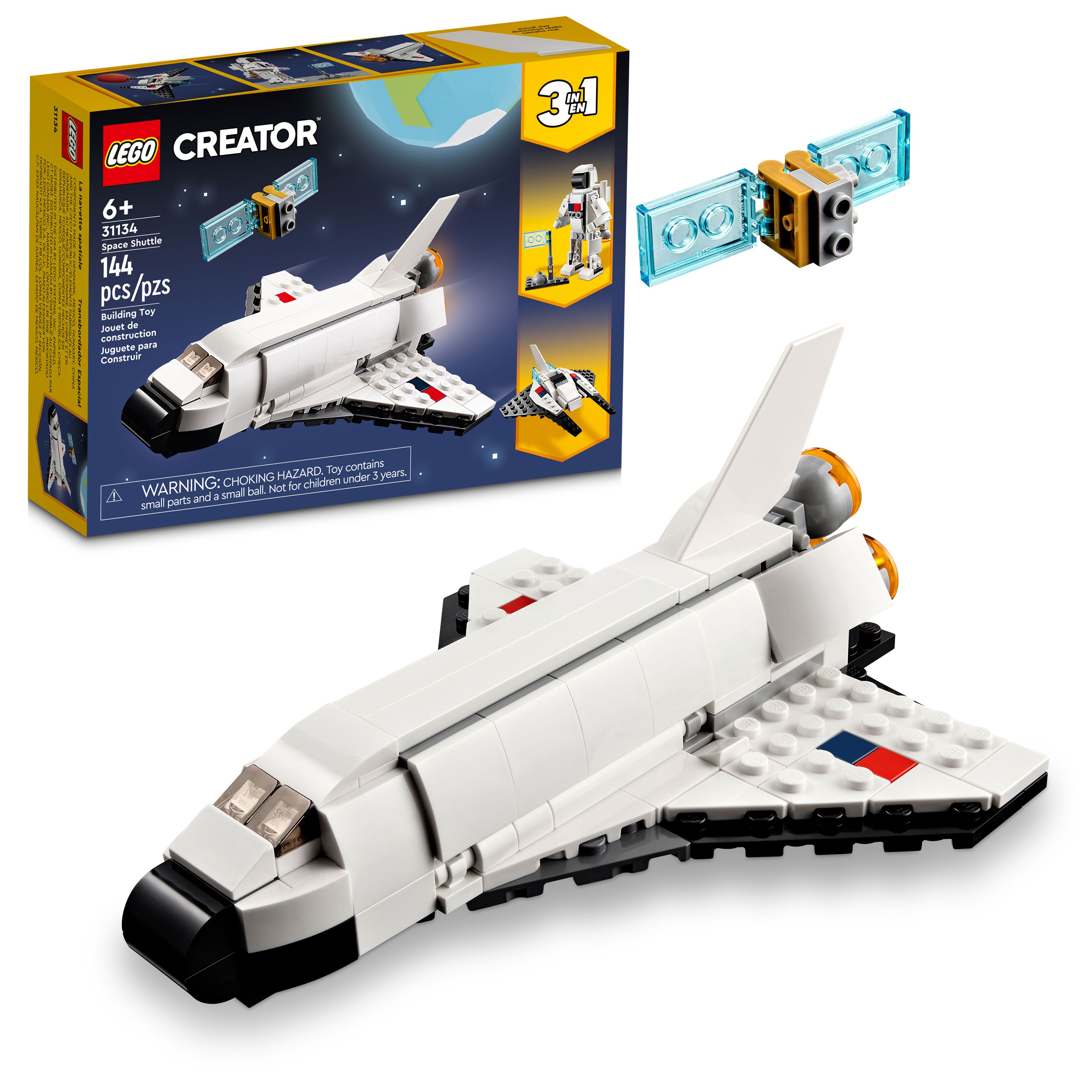 LEGO Creator 3 en 1 Navette spatiale et vaisseau spatial jouets pour e