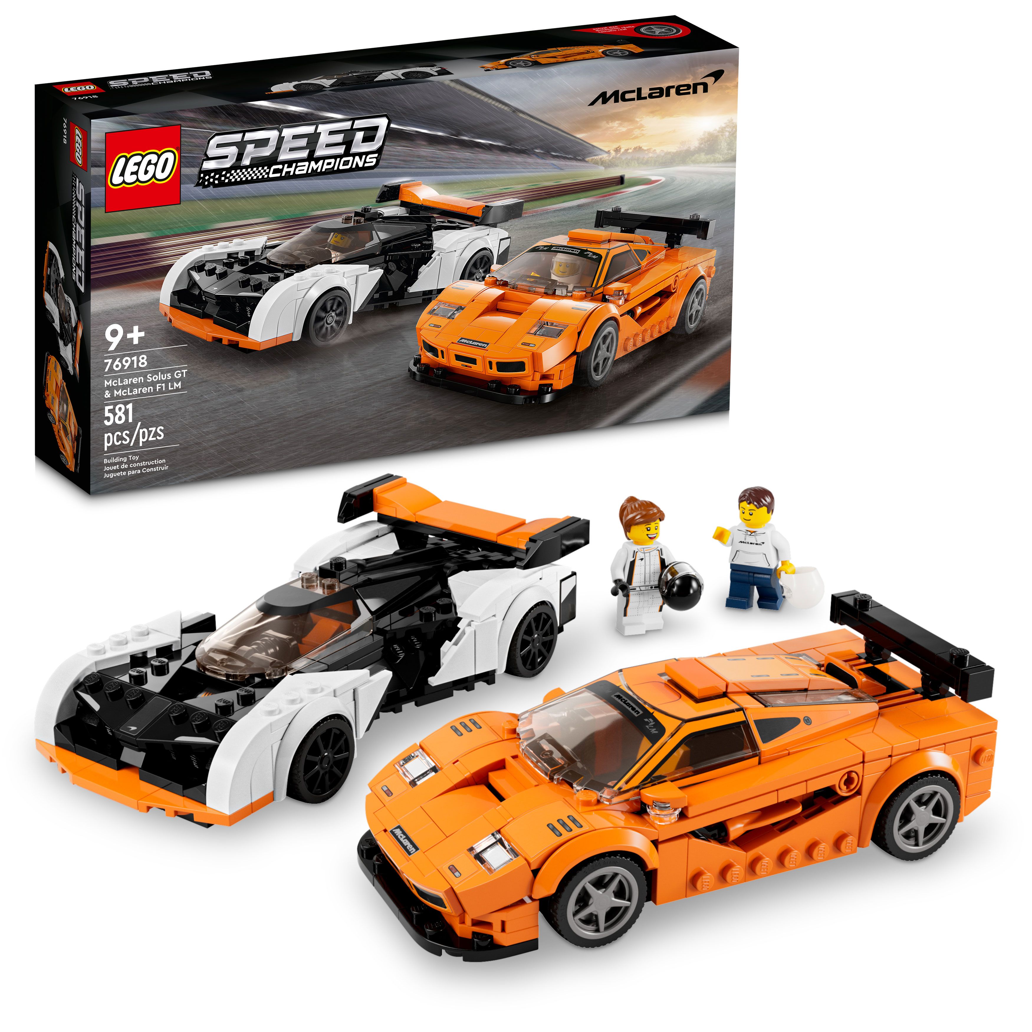 LEGO Speed Champions McLaren Solus GT et McLaren F1 LM 76918 Ensemble