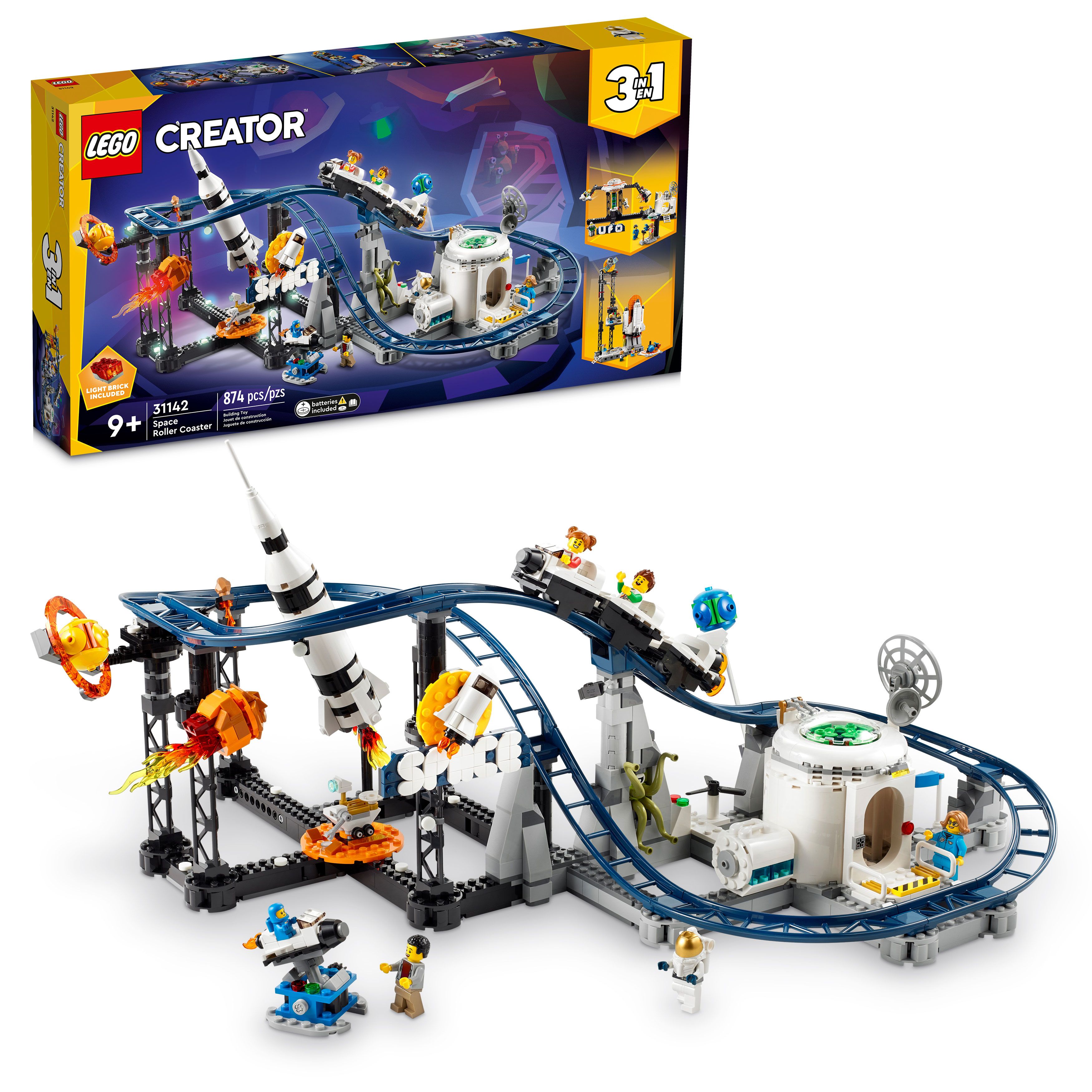 LEGO Creator Les montagnes russes spatiales 31142 Ensemble de jeu de