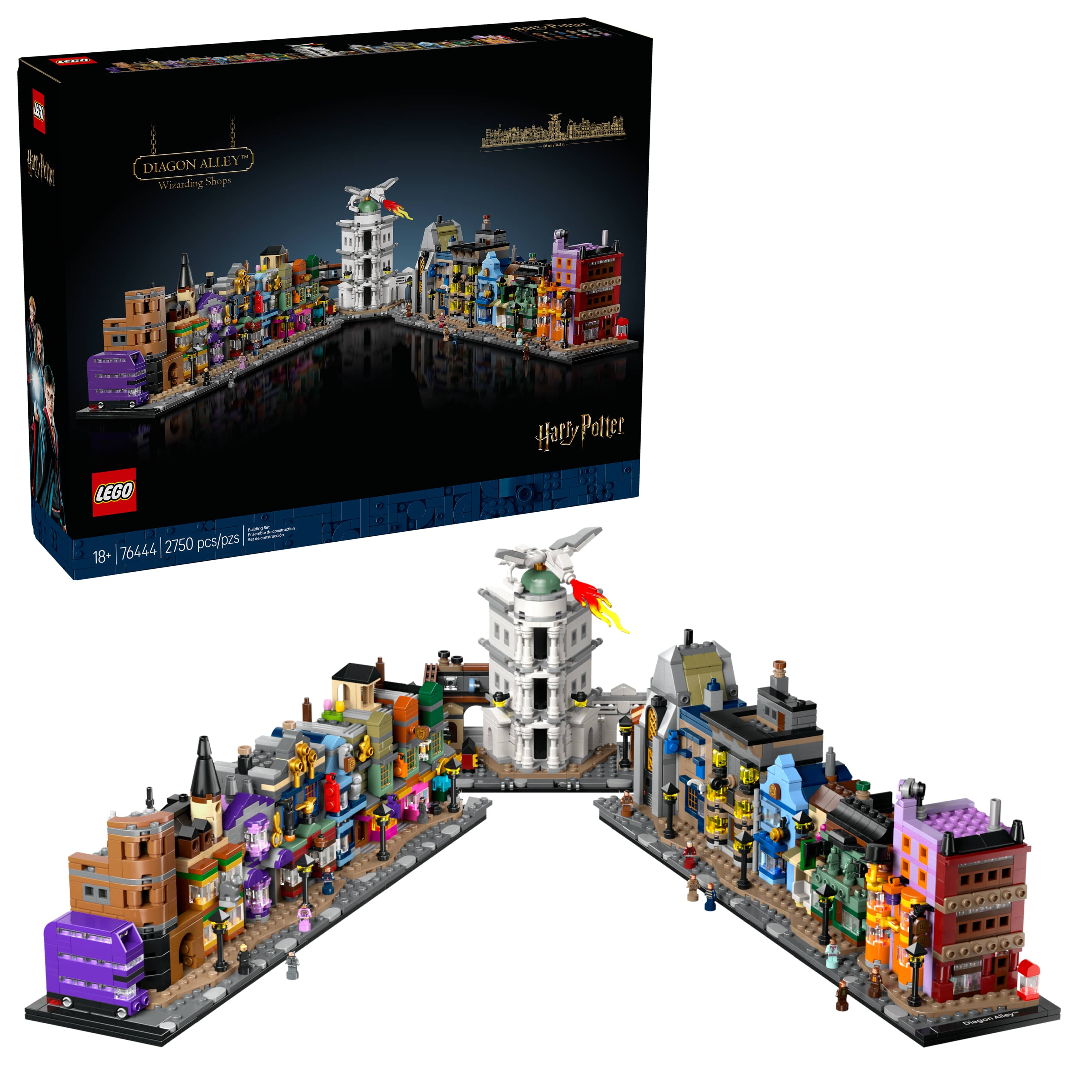 LEGO Harry Potter Les boutiques magiques du Chemin de Traverse, Ensem